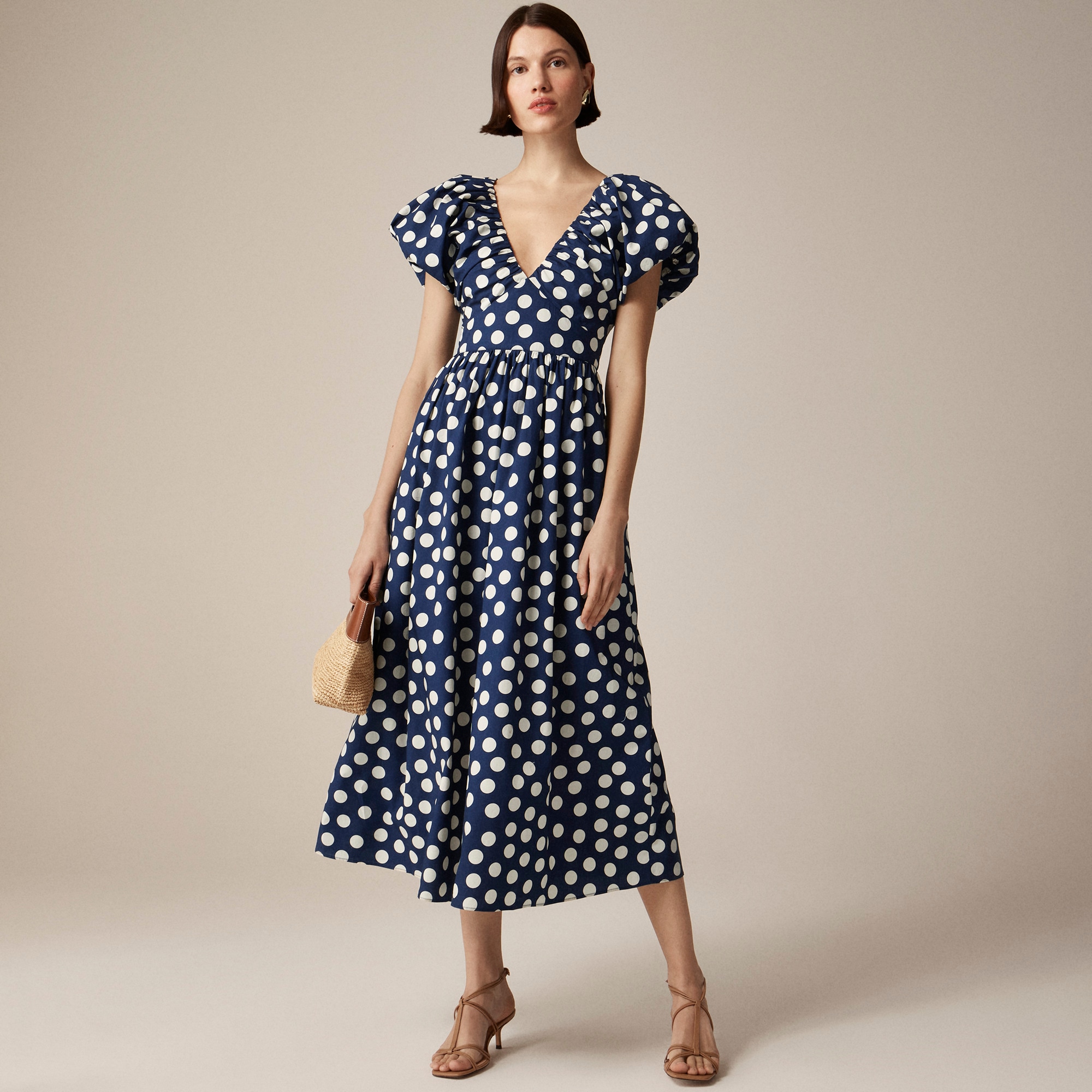 womens Cecily dress in polka-dot print
