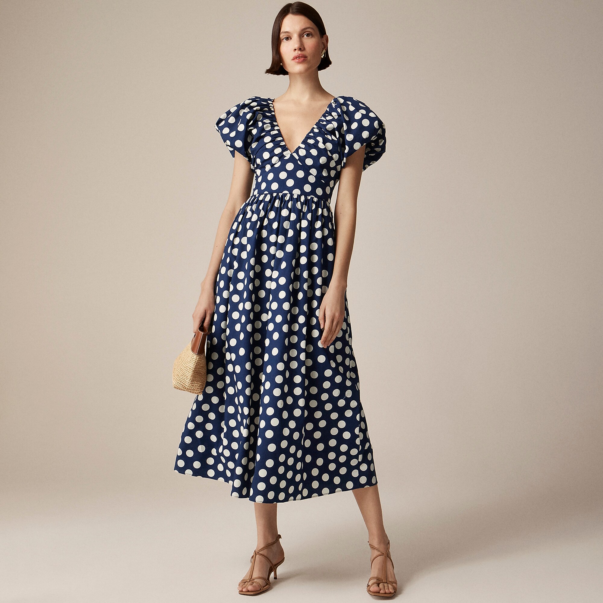J.CREW Cecily dress in polka-dot print