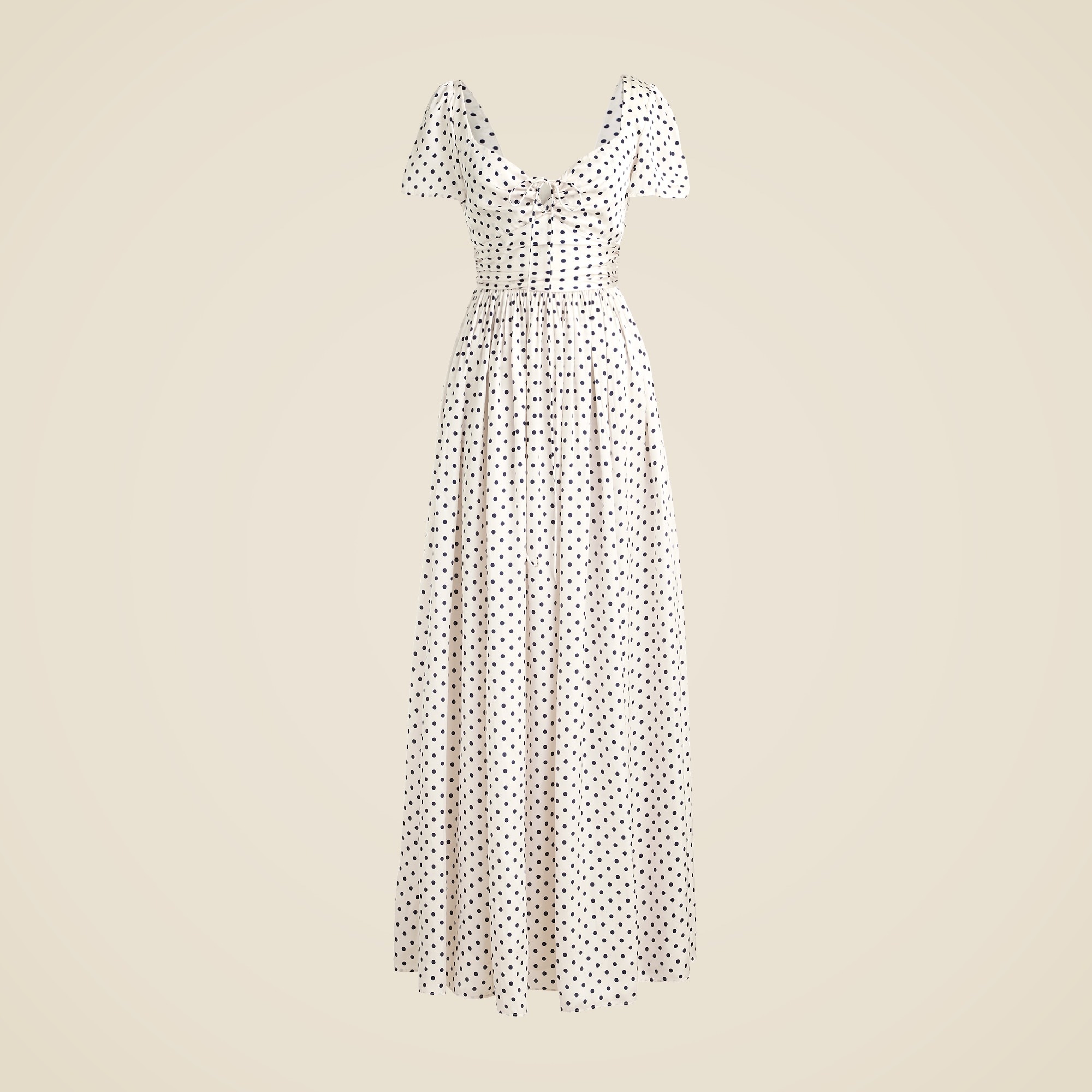 Collection flutter-sleeve maxi dress in luster georgette from J.Crew - $159.99