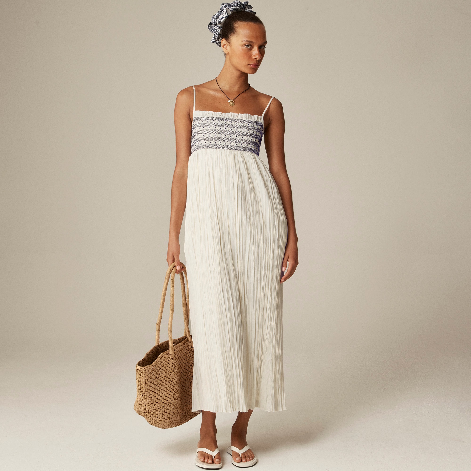 Petite Catania crinkled dress