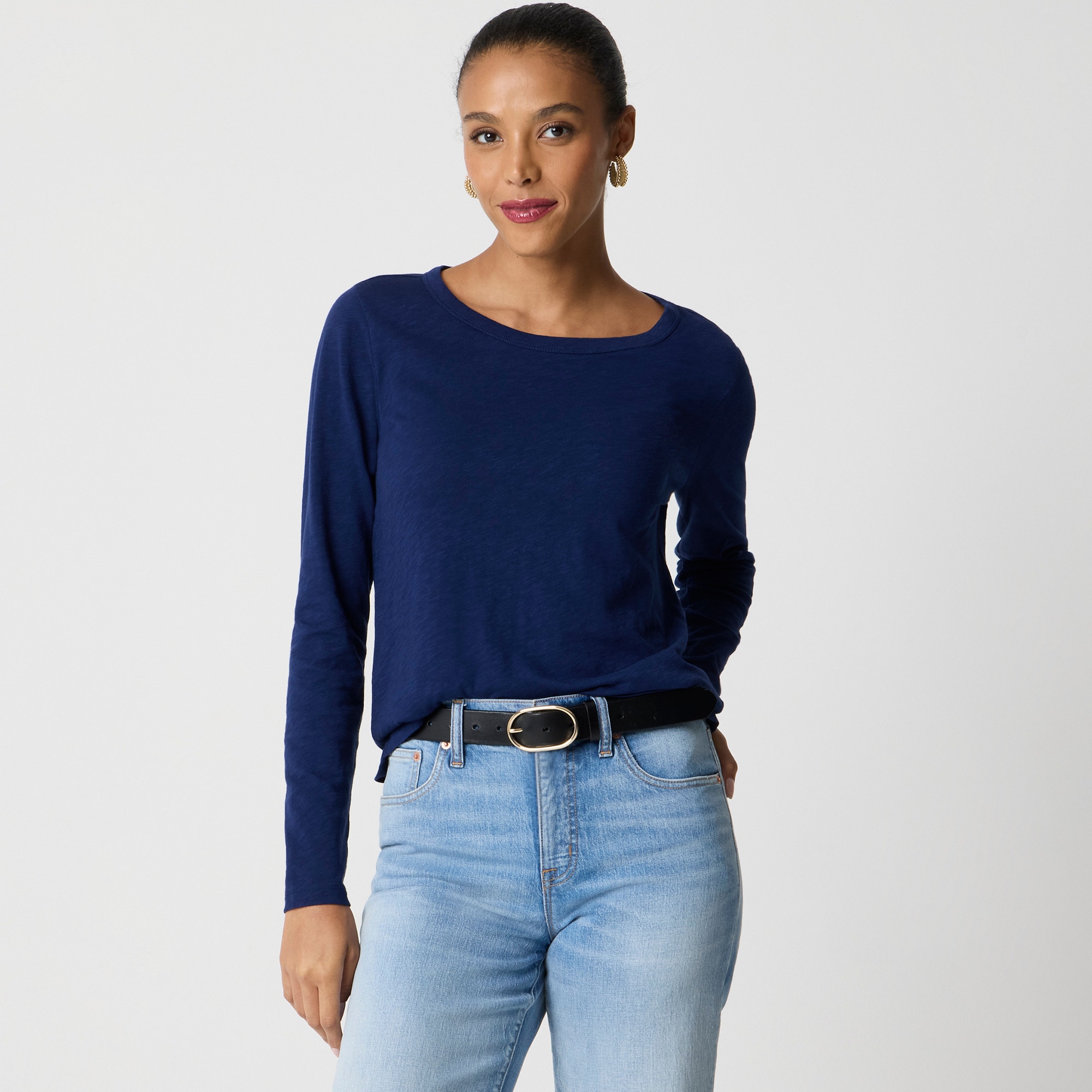 Long-sleeve girlfriend tee