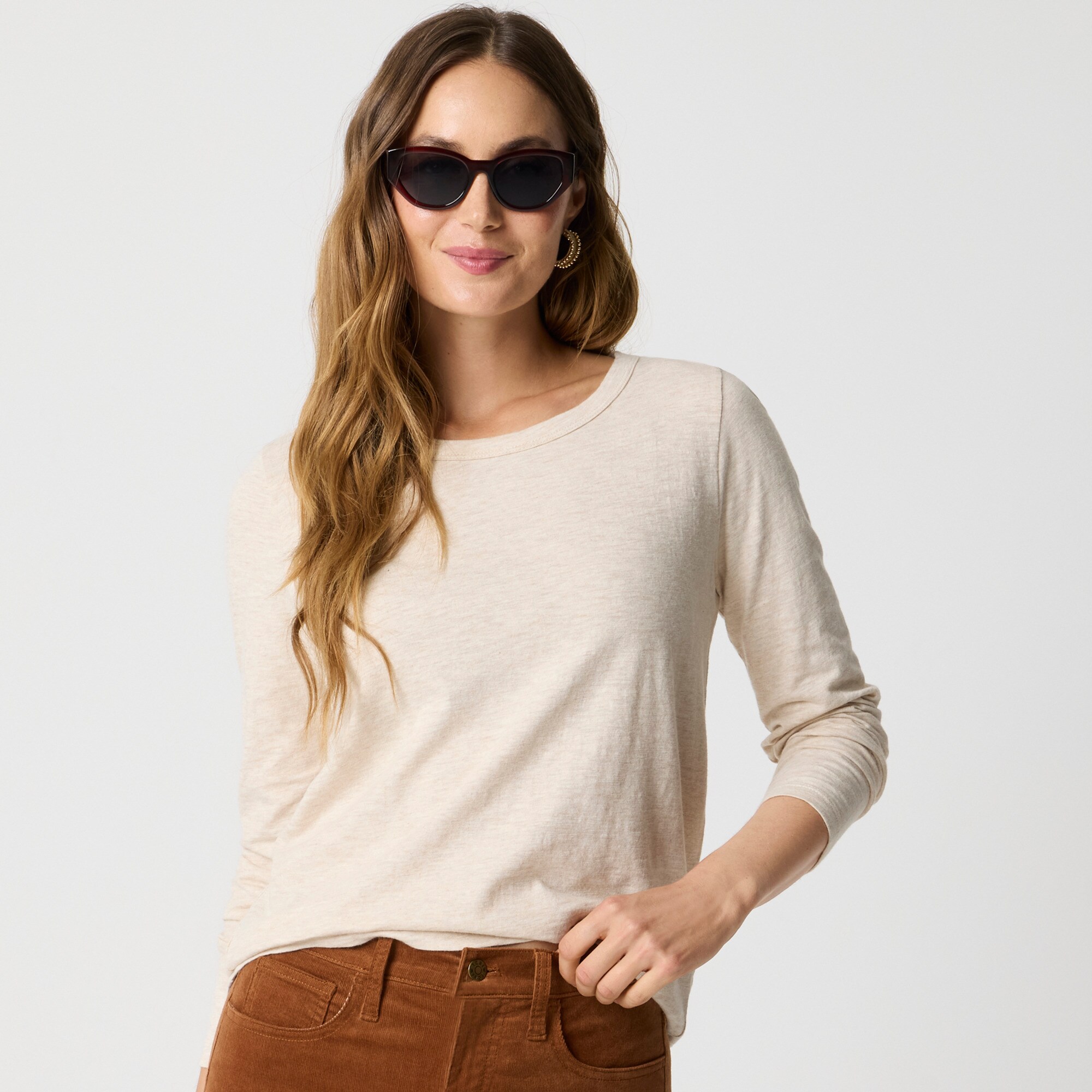 Long-sleeve girlfriend tee