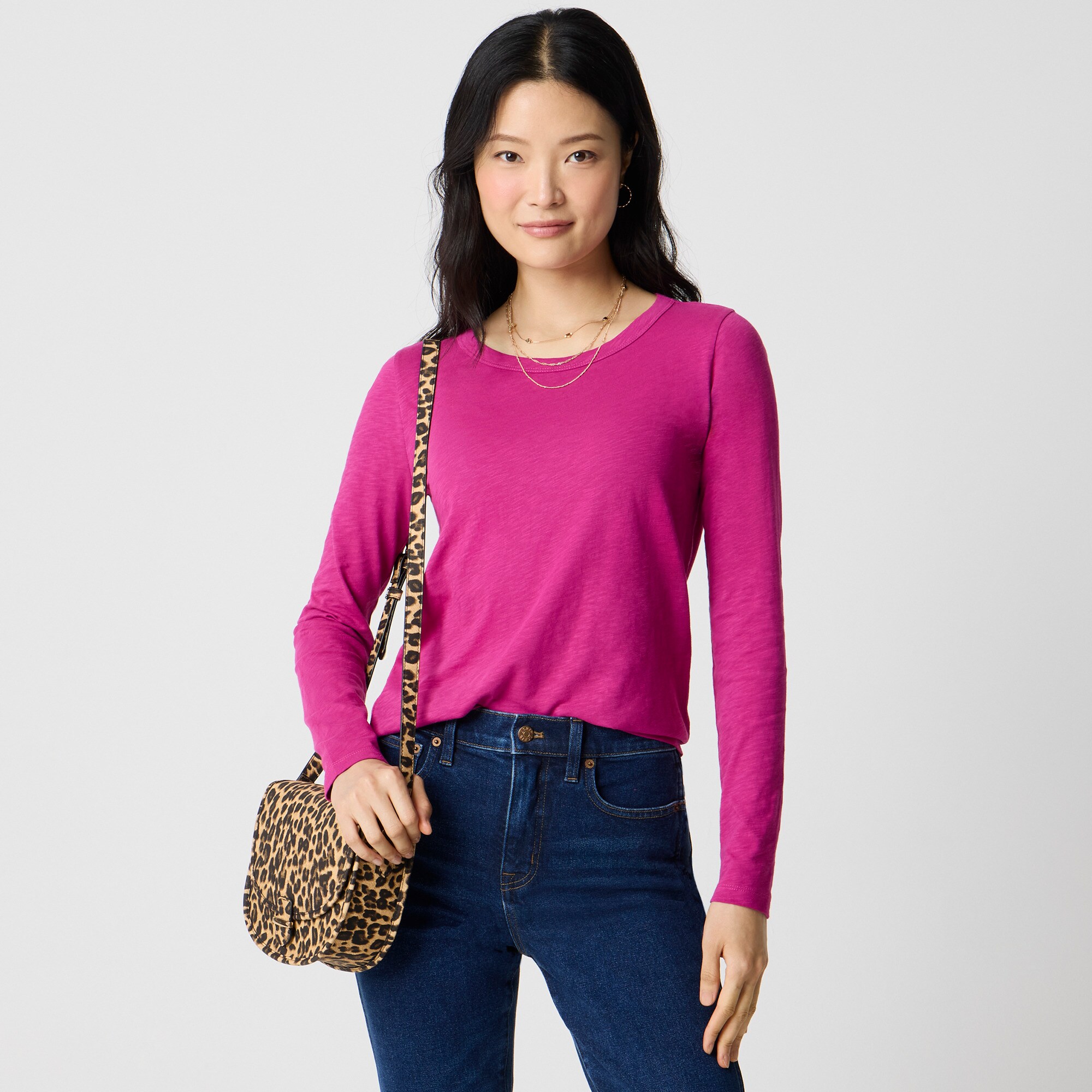 Long-sleeve girlfriend tee
