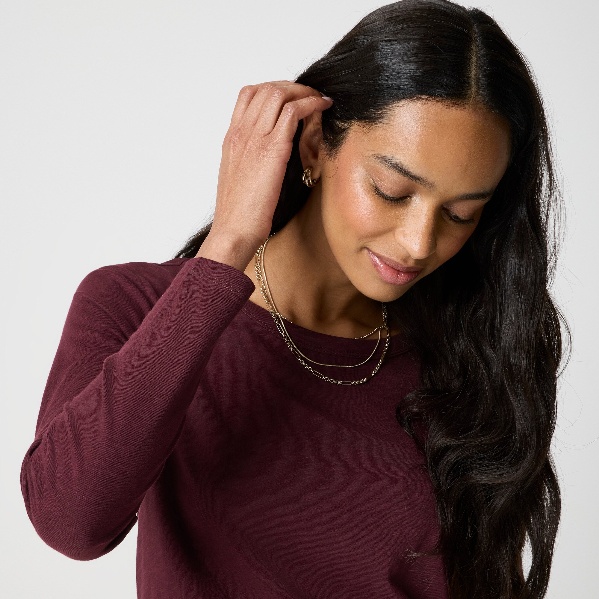 Long-sleeve girlfriend tee