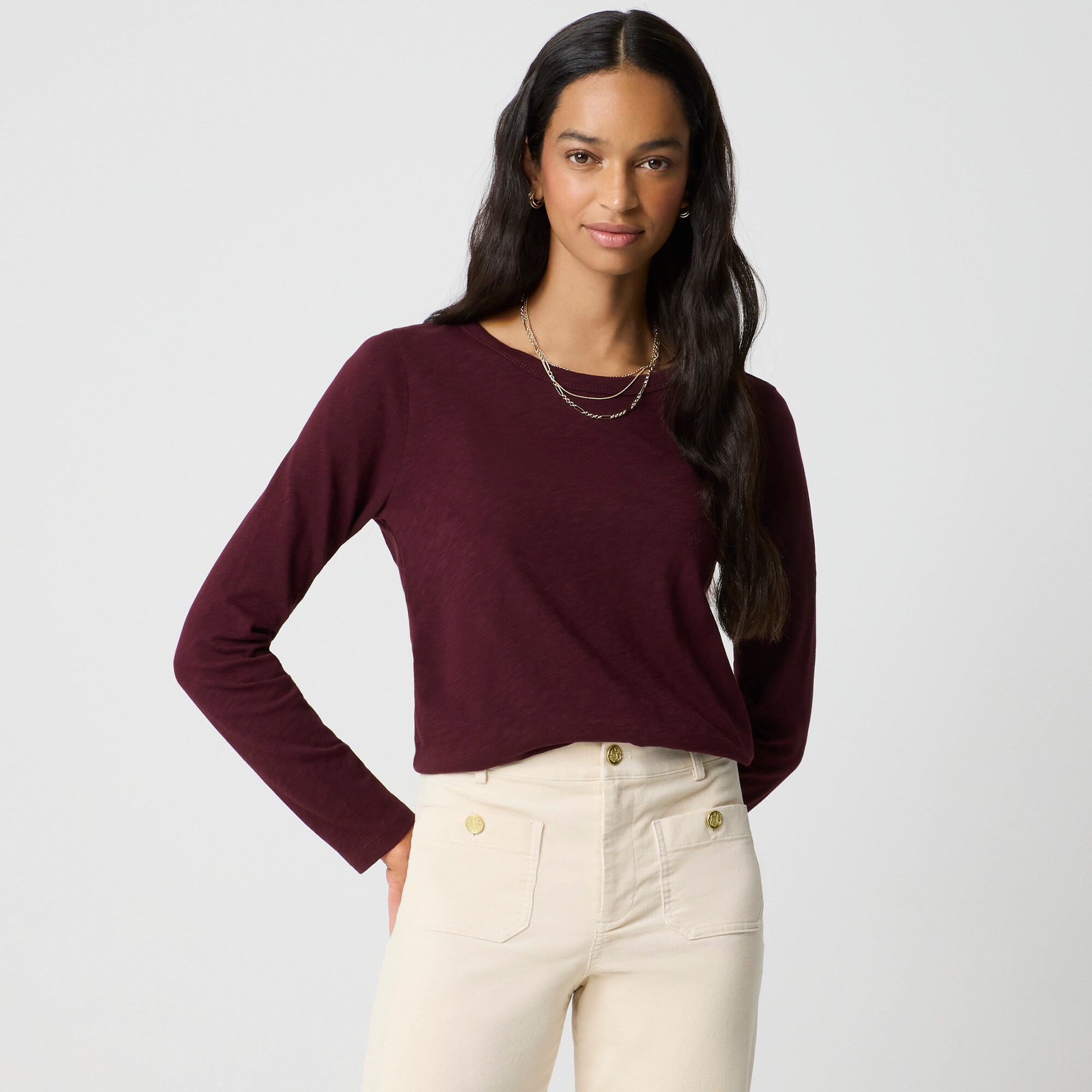 Long-sleeve girlfriend tee