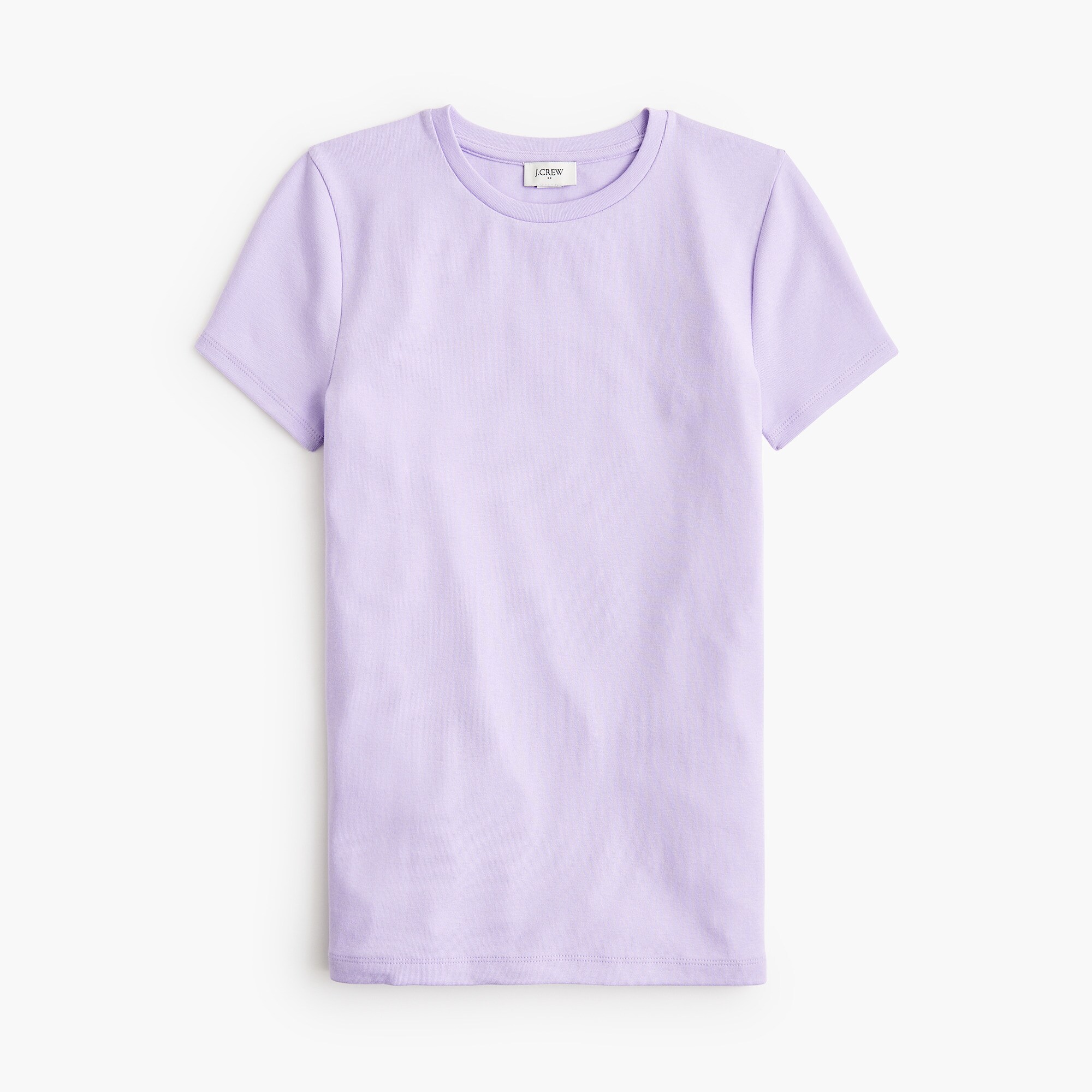 Short-sleeve vintage cotton V-neck tee