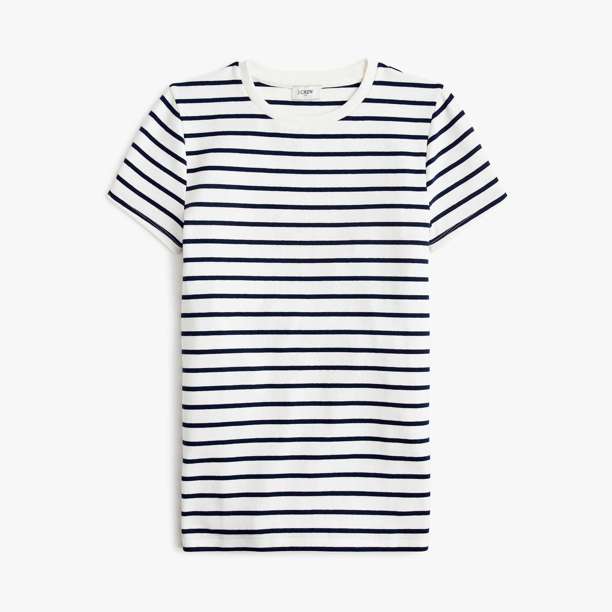 Short-sleeve striped slim-fit everyday tee