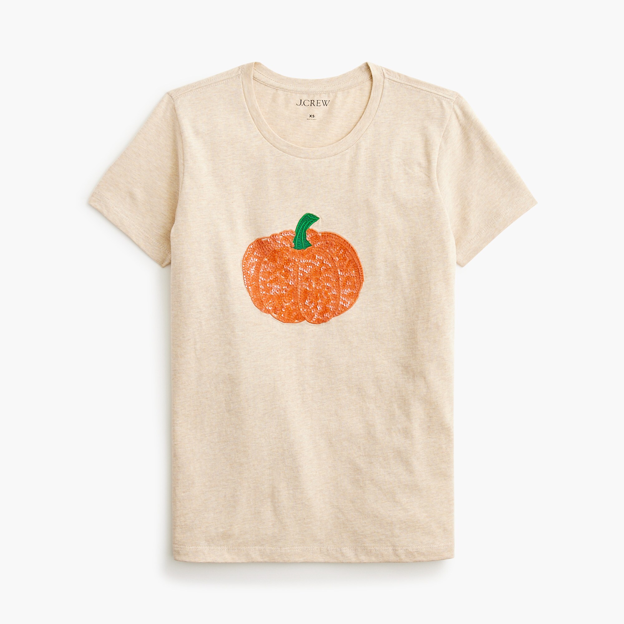 sequin pumpkin tee for women