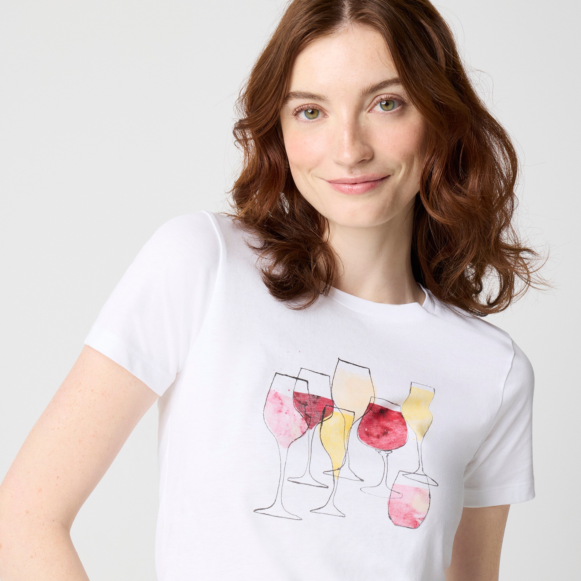Wine glasses graphic tee