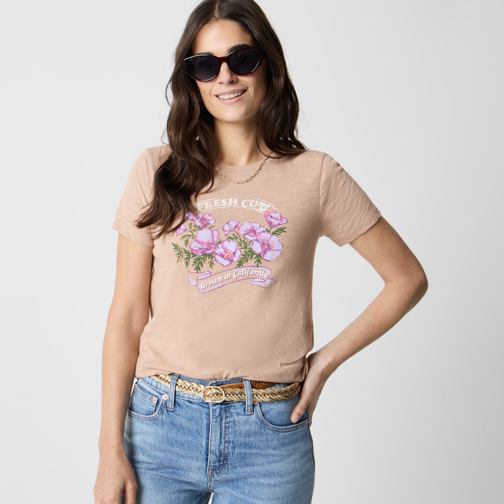 womens &quot;Fresh flowers&quot; graphic tee