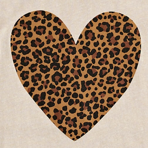 &quot;Fresh flowers&quot; graphic tee LEOPARD HEART
