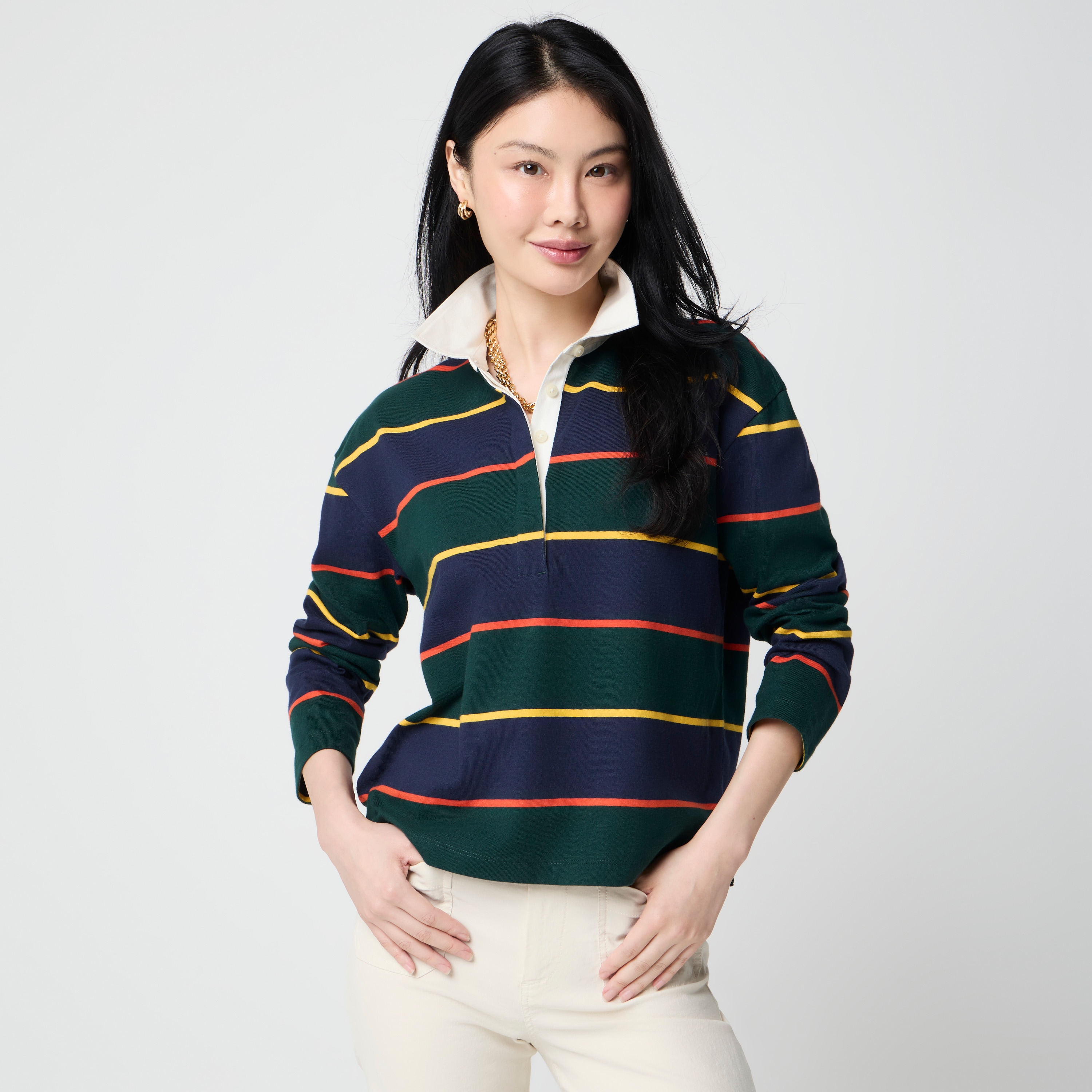 Striped rugby shirt