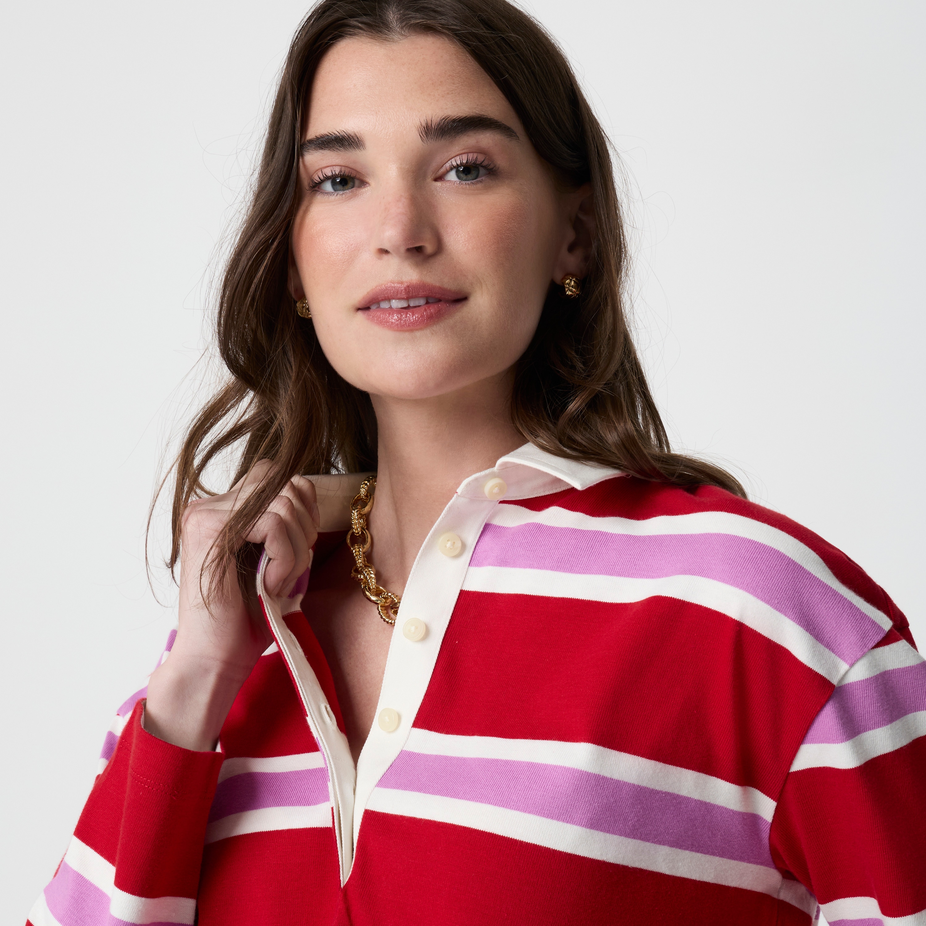 Striped rugby shirt