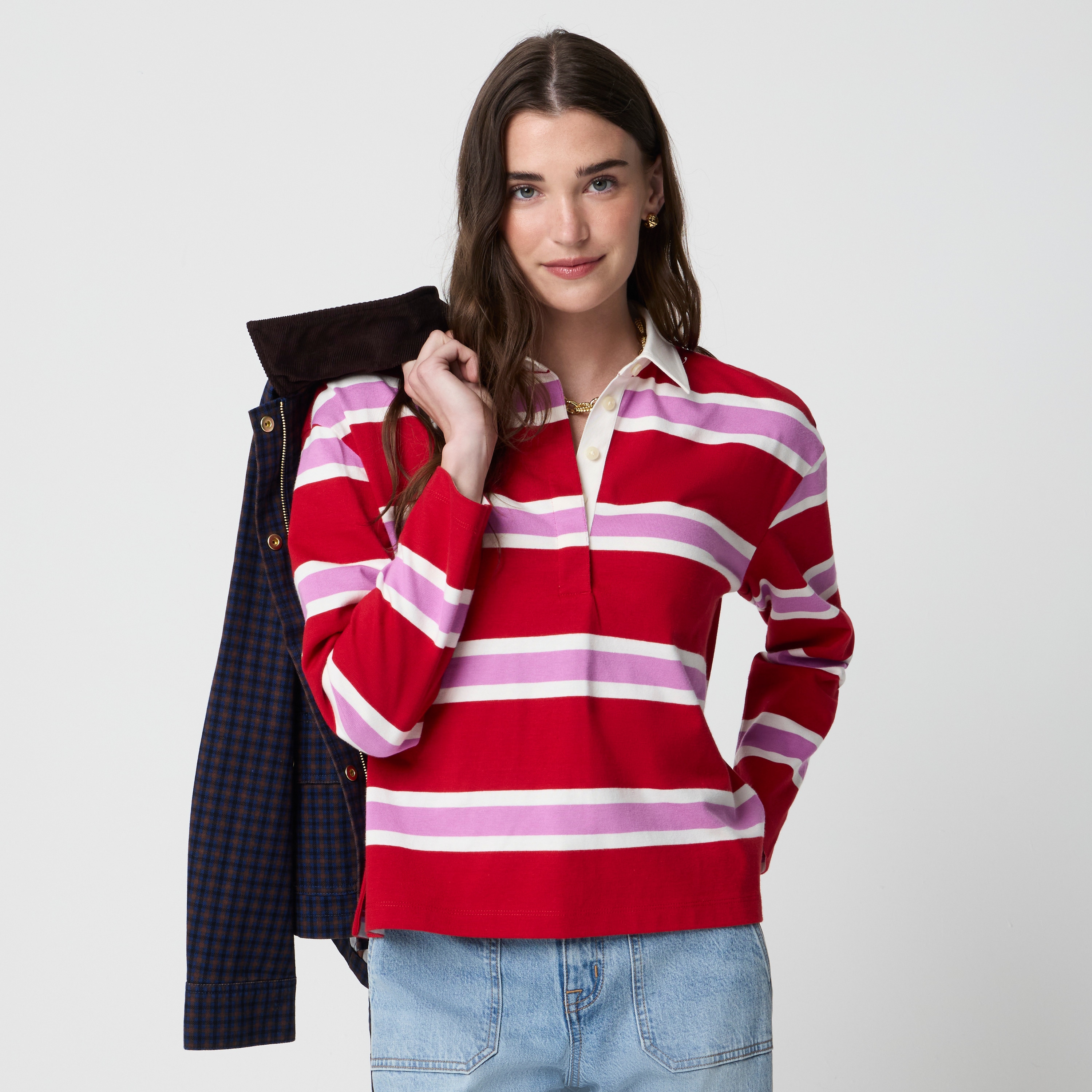 Striped rugby shirt