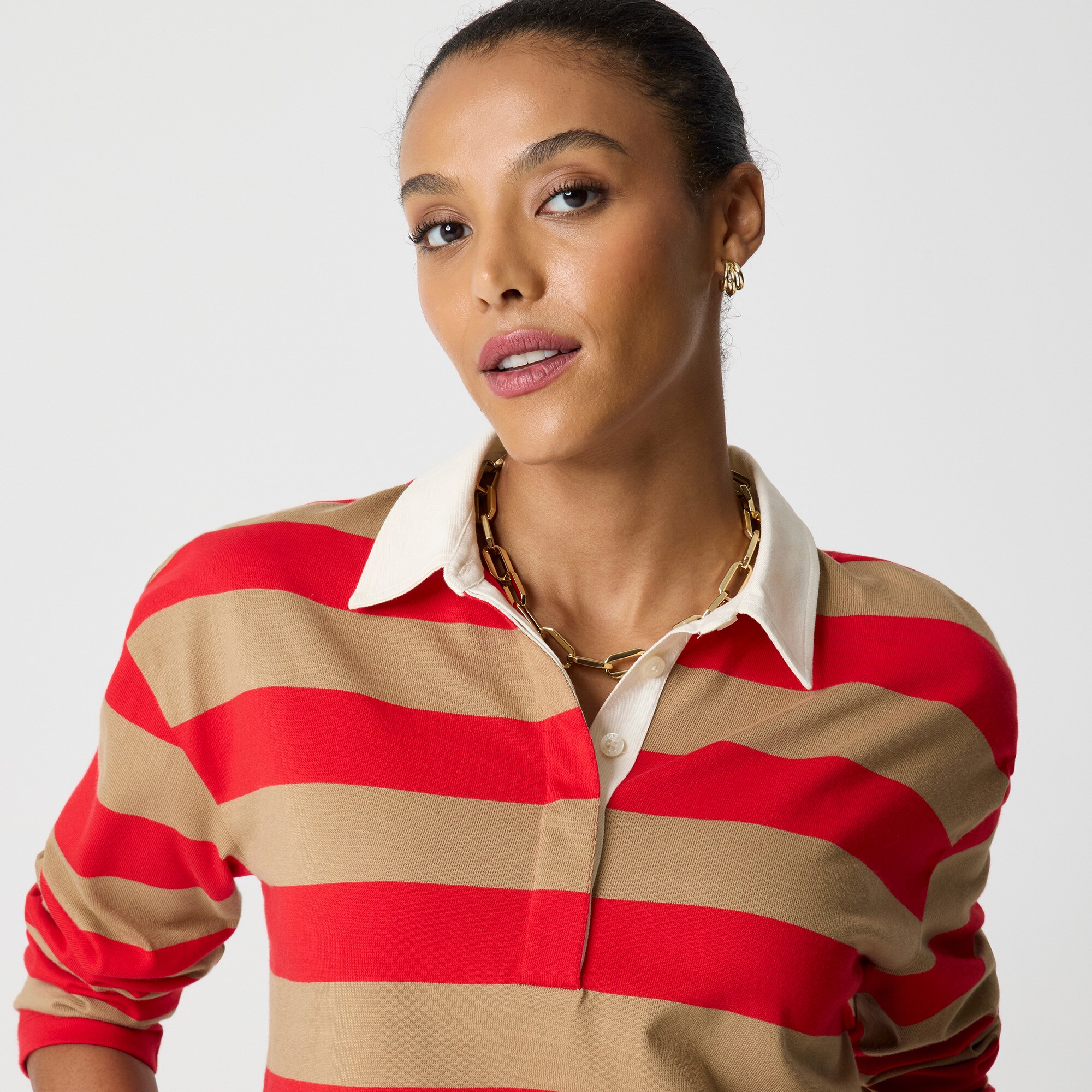 Striped rugby shirt