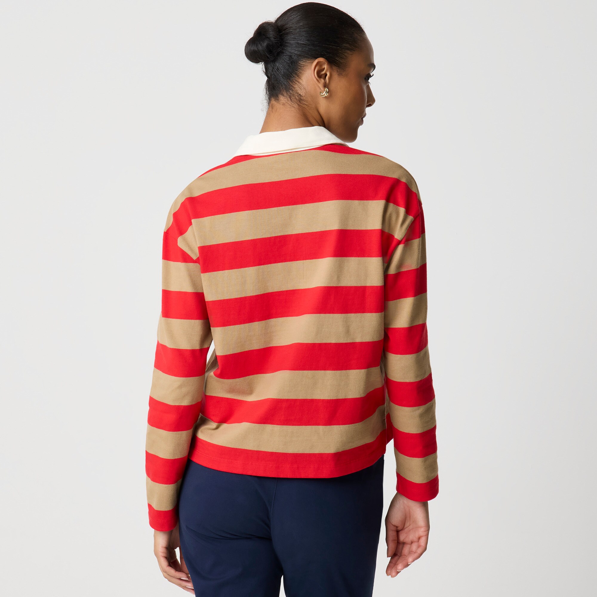 Striped rugby shirt