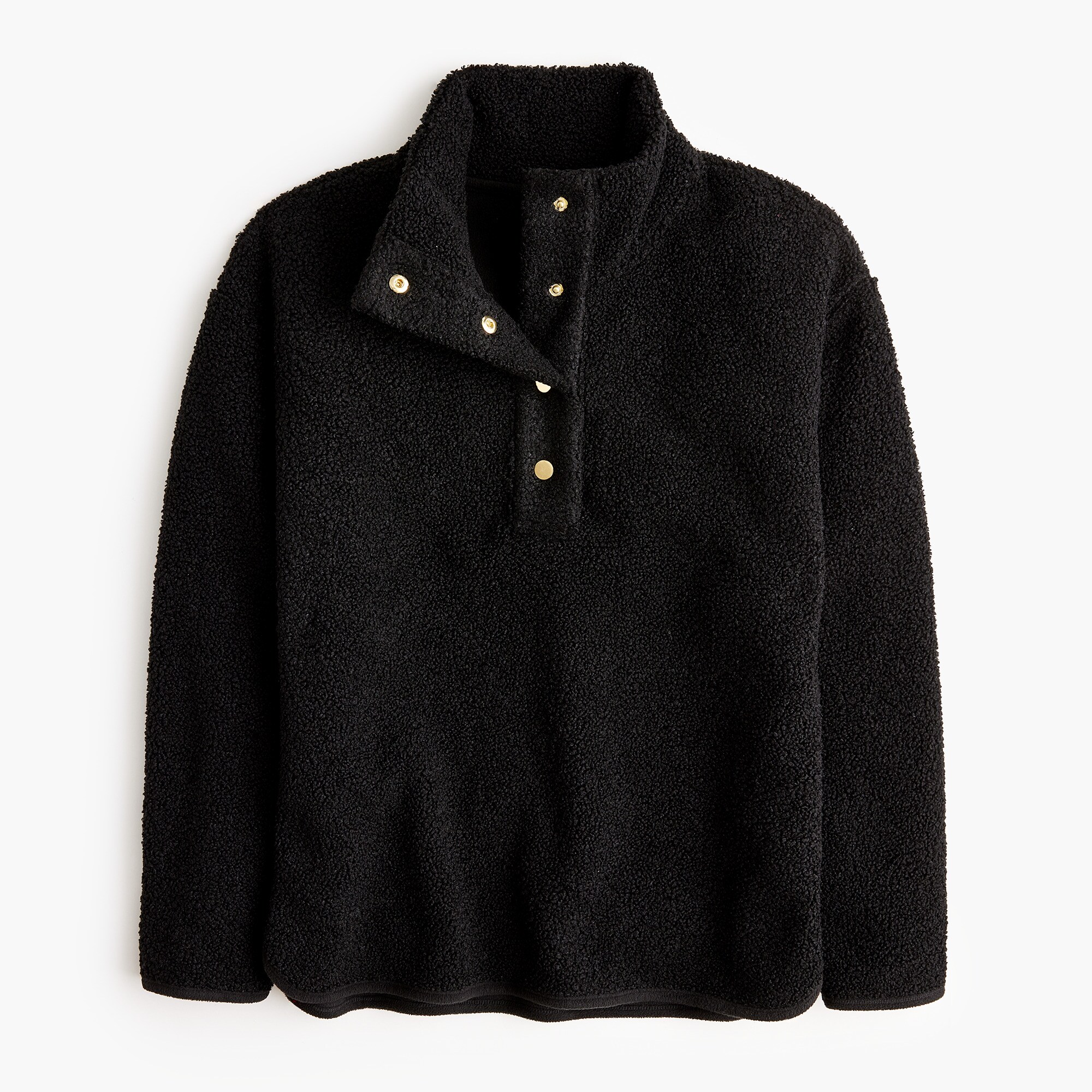 Sherpa snap pullover