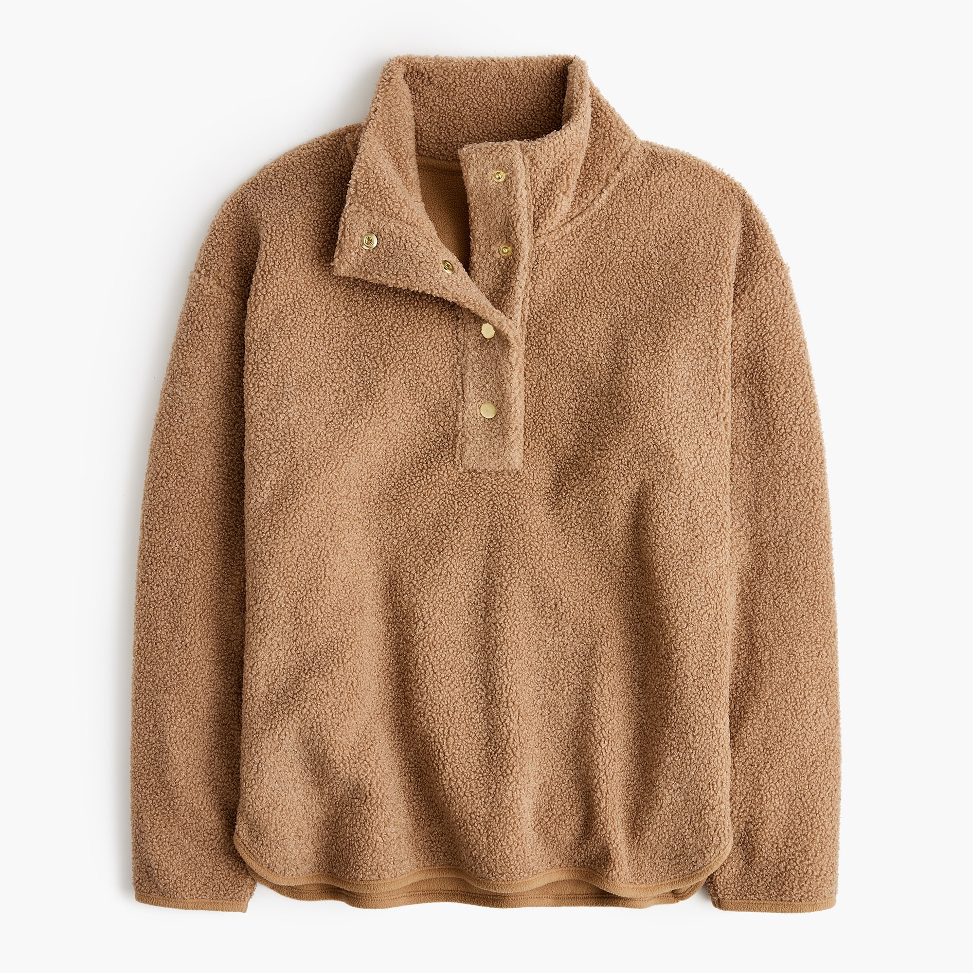 Sherpa snap pullover