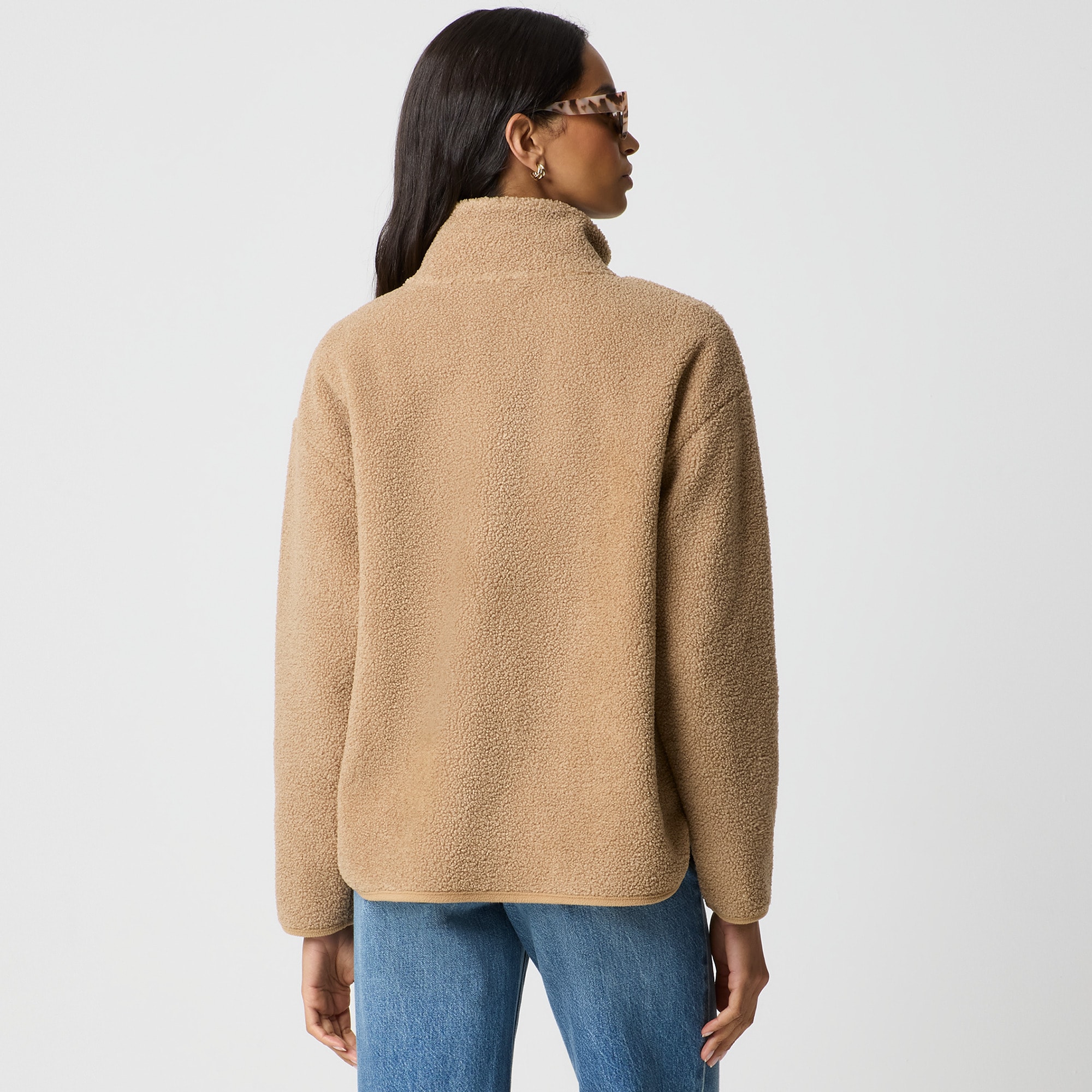 Sherpa snap pullover