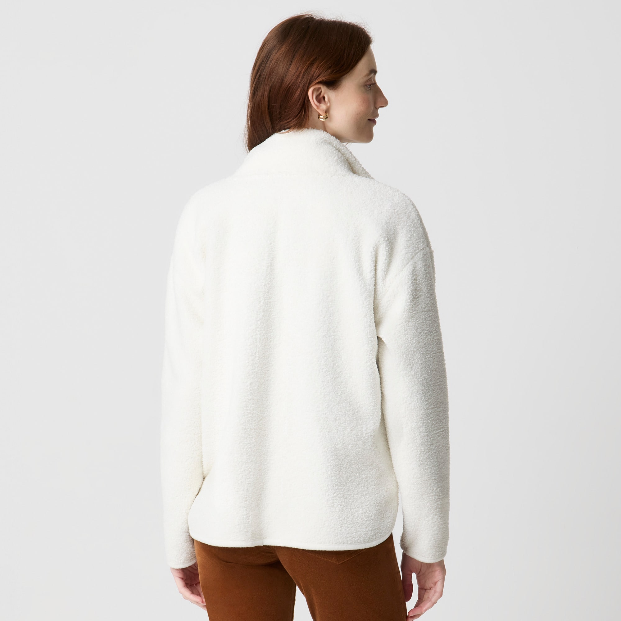 Sherpa Snap Pullover For Women | Factory