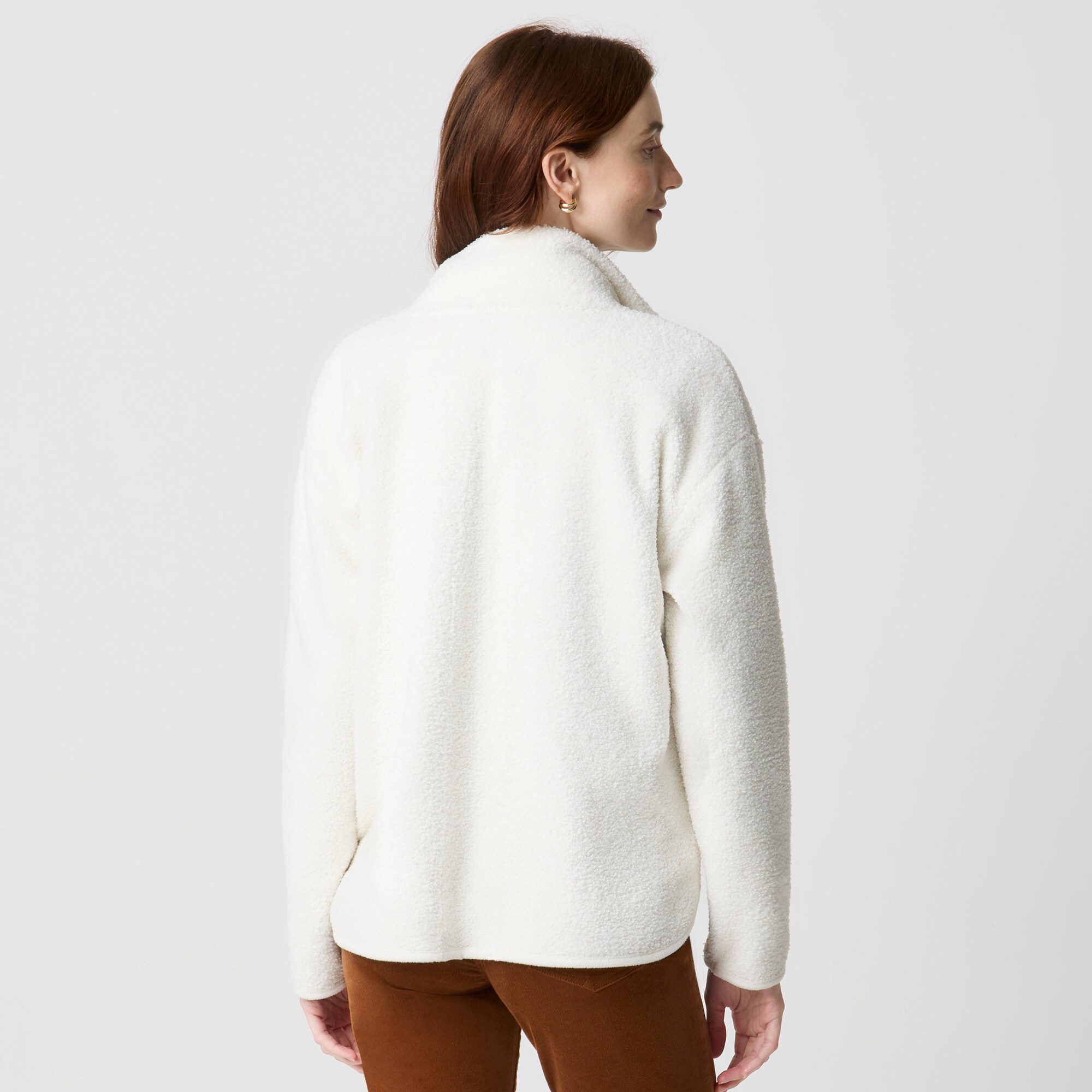 Sherpa snap pullover