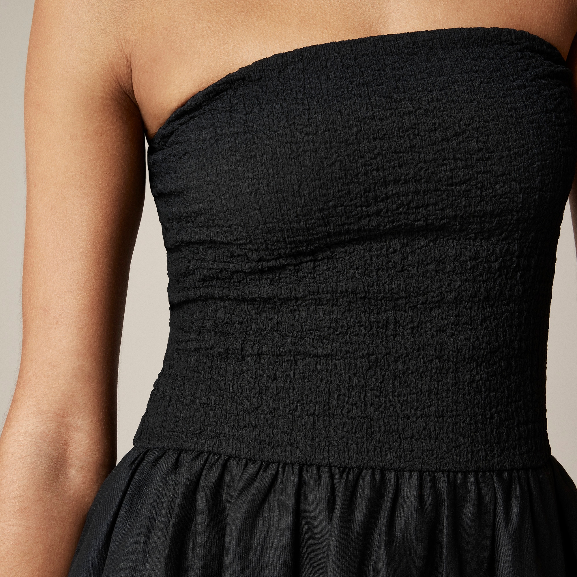 Strapless mixy dress