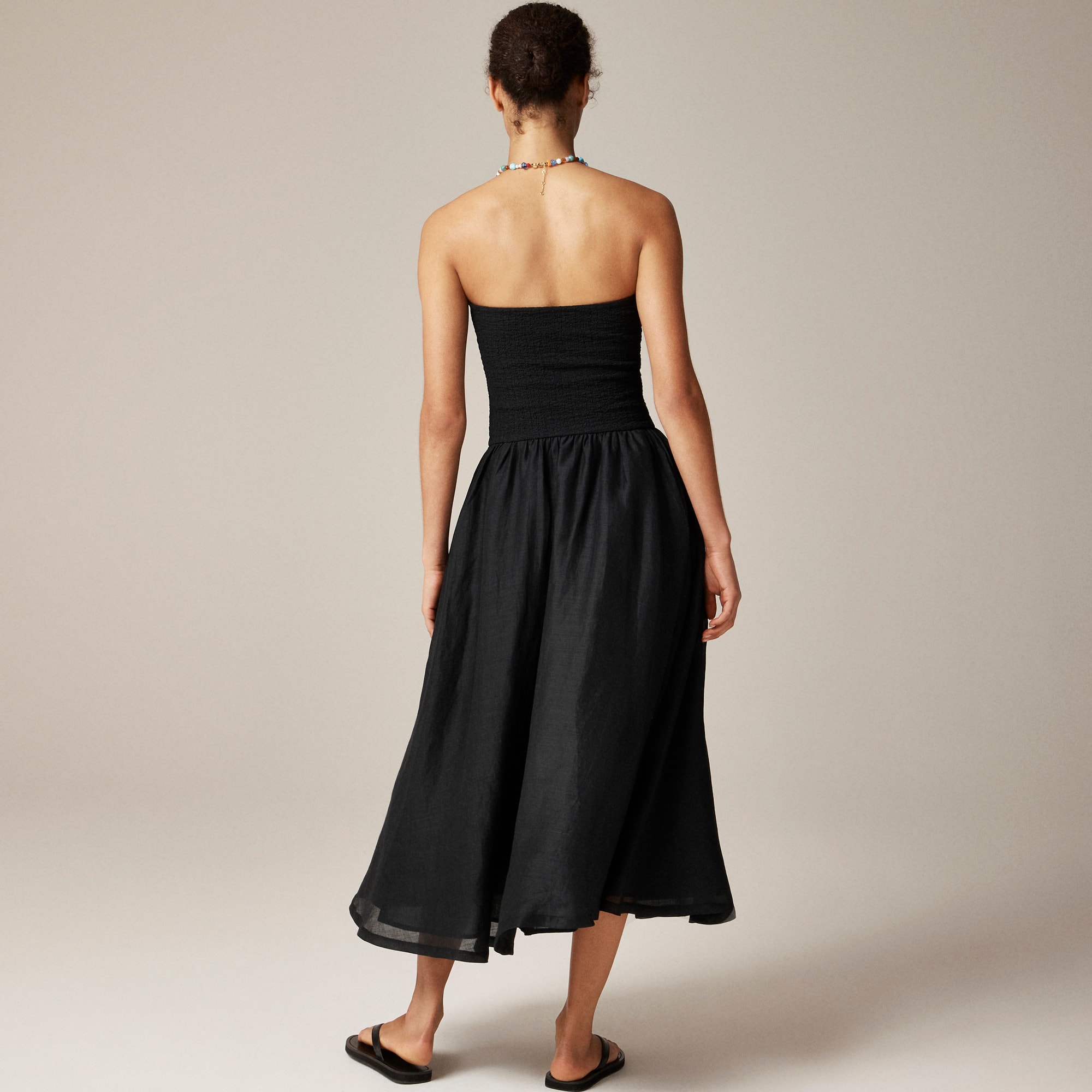 j crew black strapless dress Strapless Mixy Dress For Women