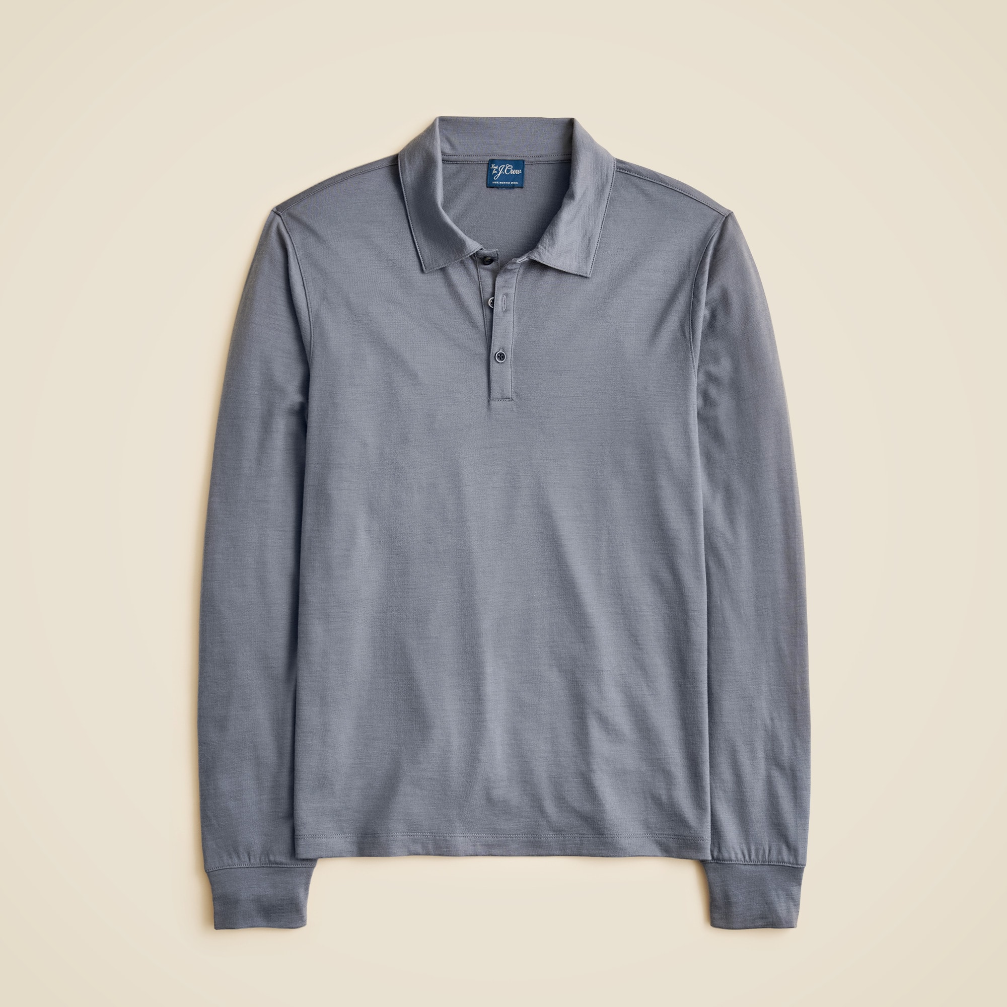 Long-sleeve Merino Wool Polo Shirt For Men | J.Crew