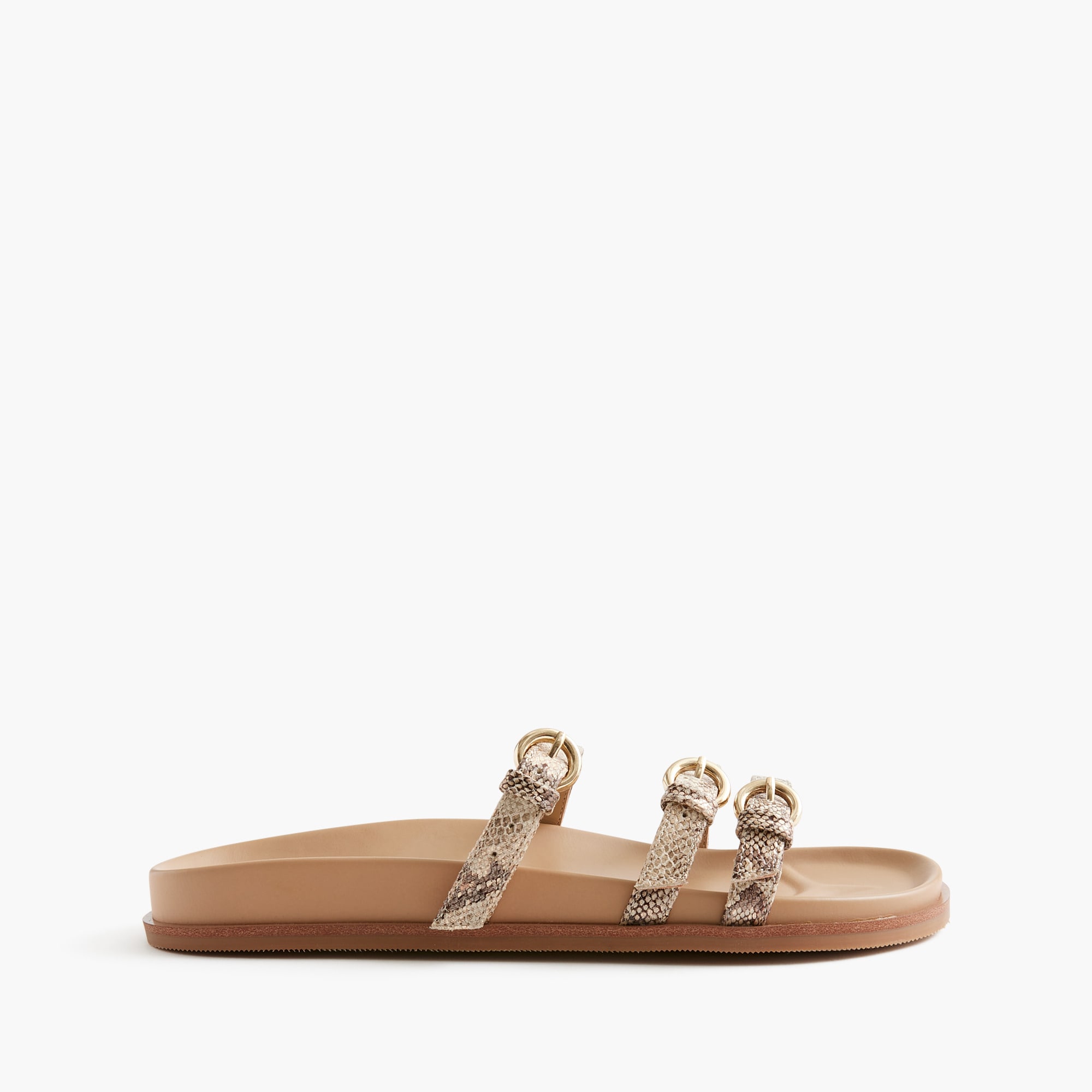 Three-strap slide sandals