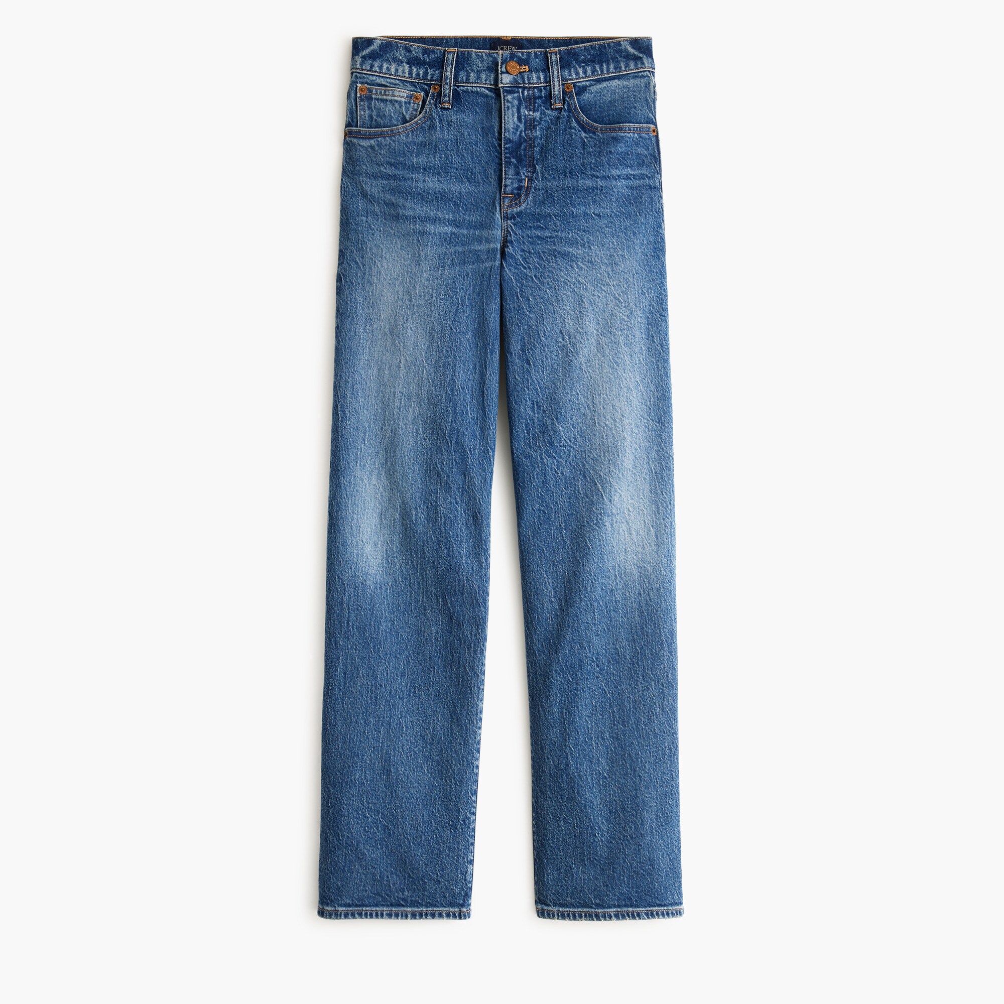 Wide-leg cropped jean in all-day stretch