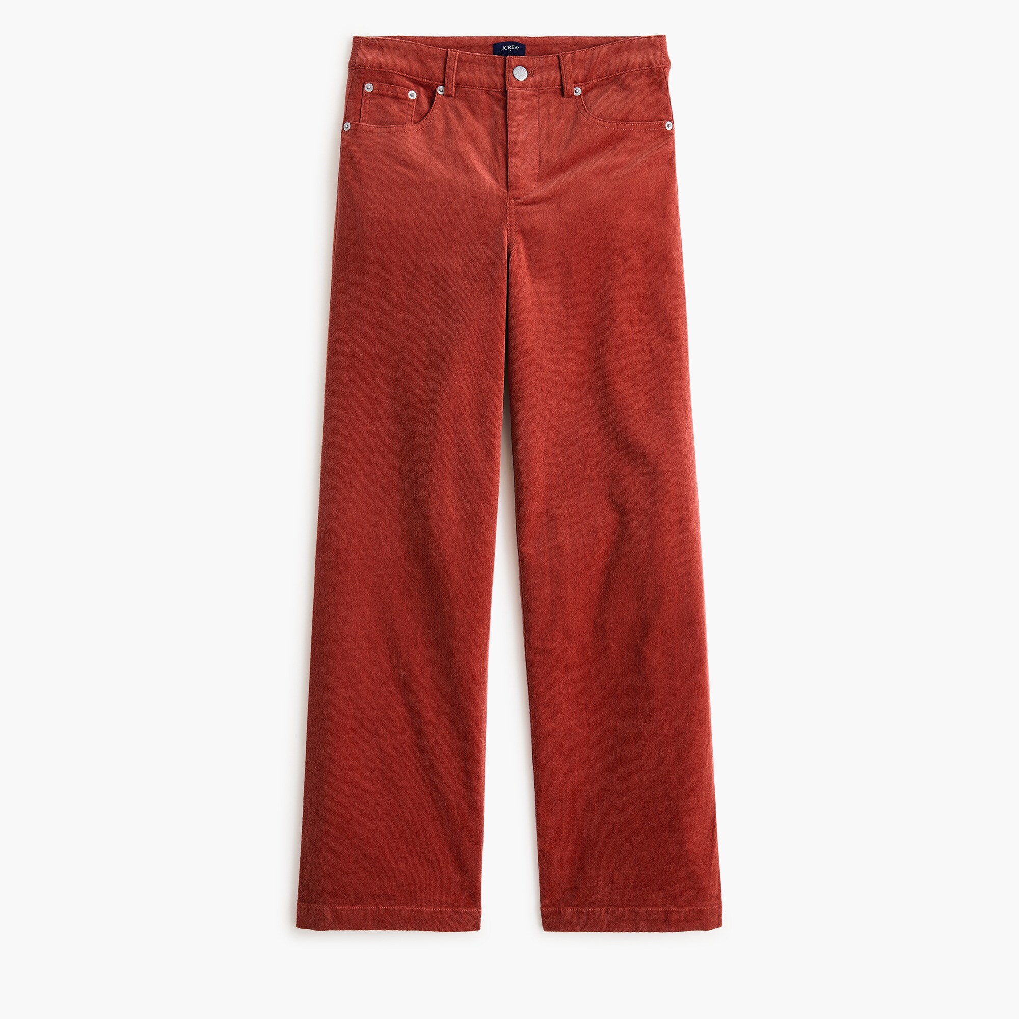 Tall corduroy high-rise wide-leg cropped pant