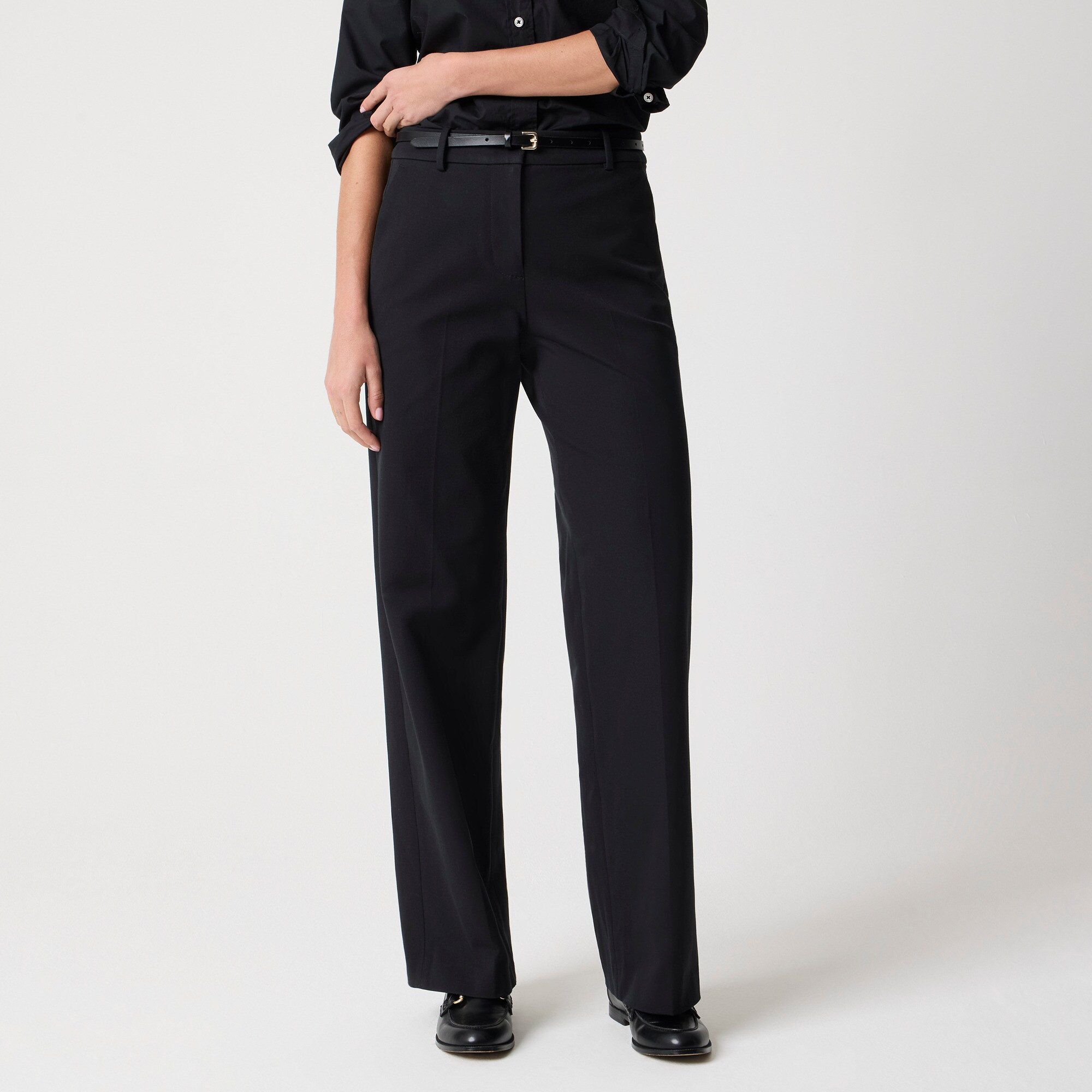 womens Remy full-length high-rise wide-leg pant