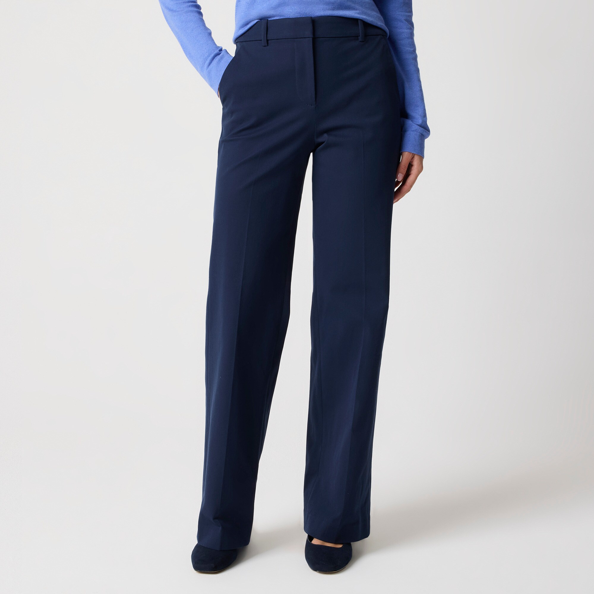 womens Remy full-length high-rise wide-leg pant