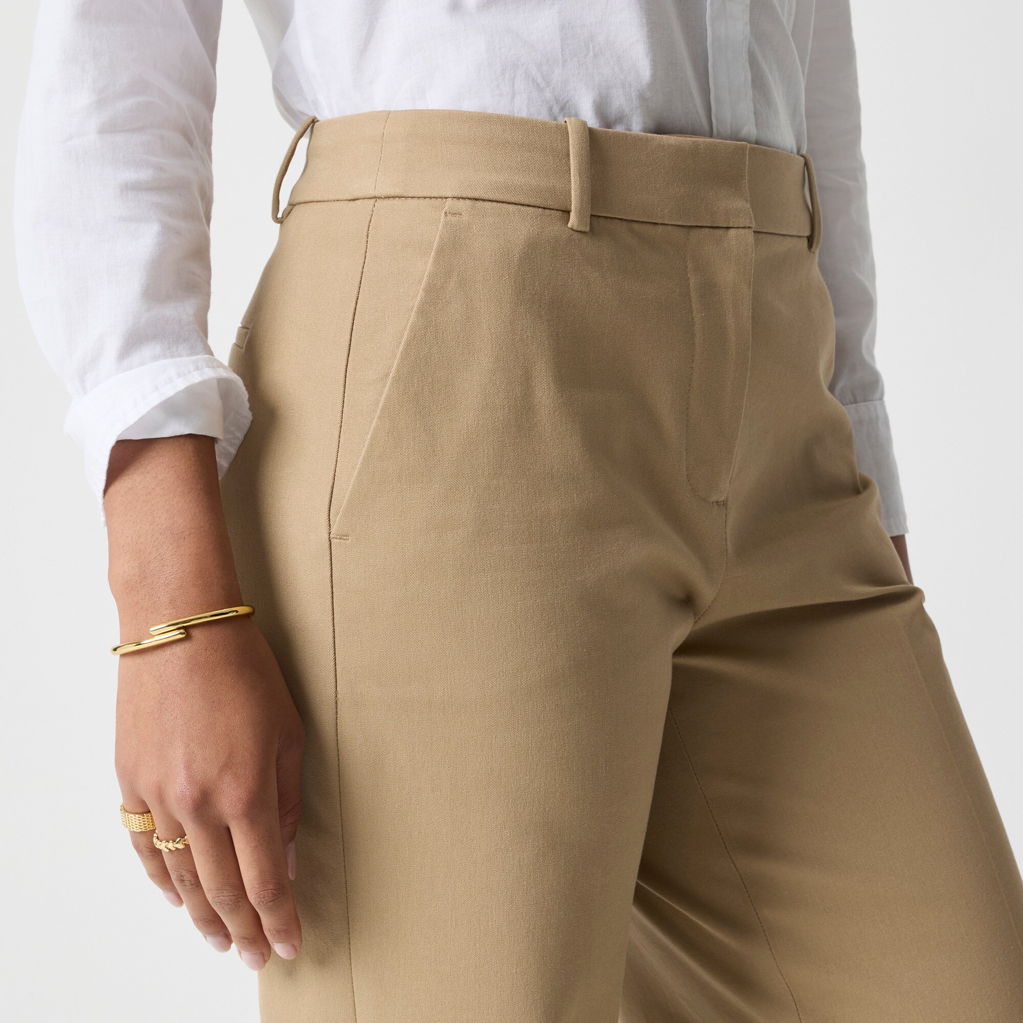Petite Remy full-length high-rise wide-leg pant