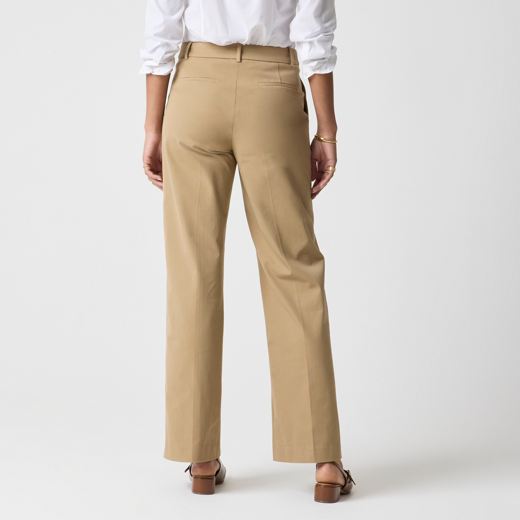Petite Remy full-length high-rise wide-leg pant