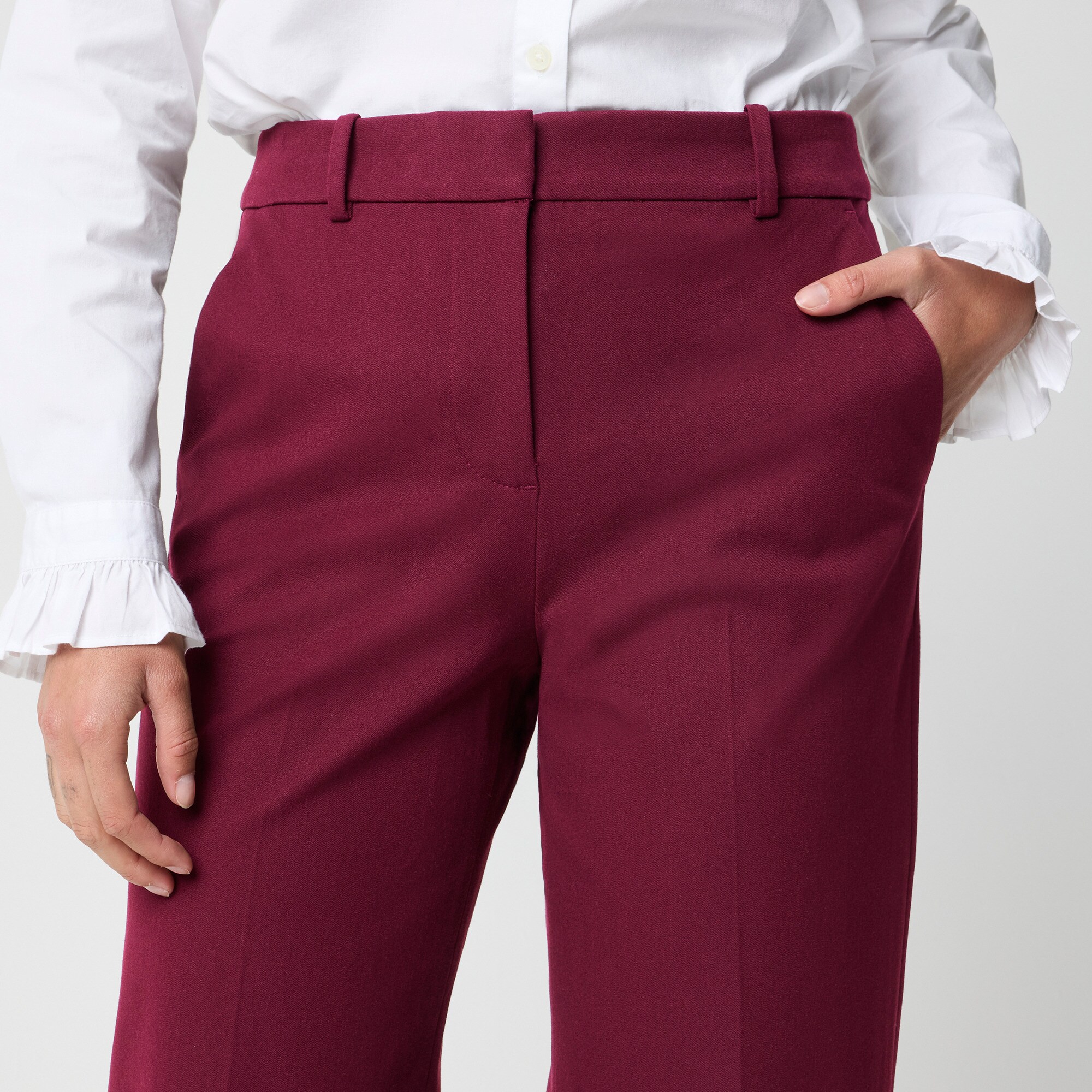 Remy Full-length High-rise Wide-leg Pant For Women | Factory display picture 1
