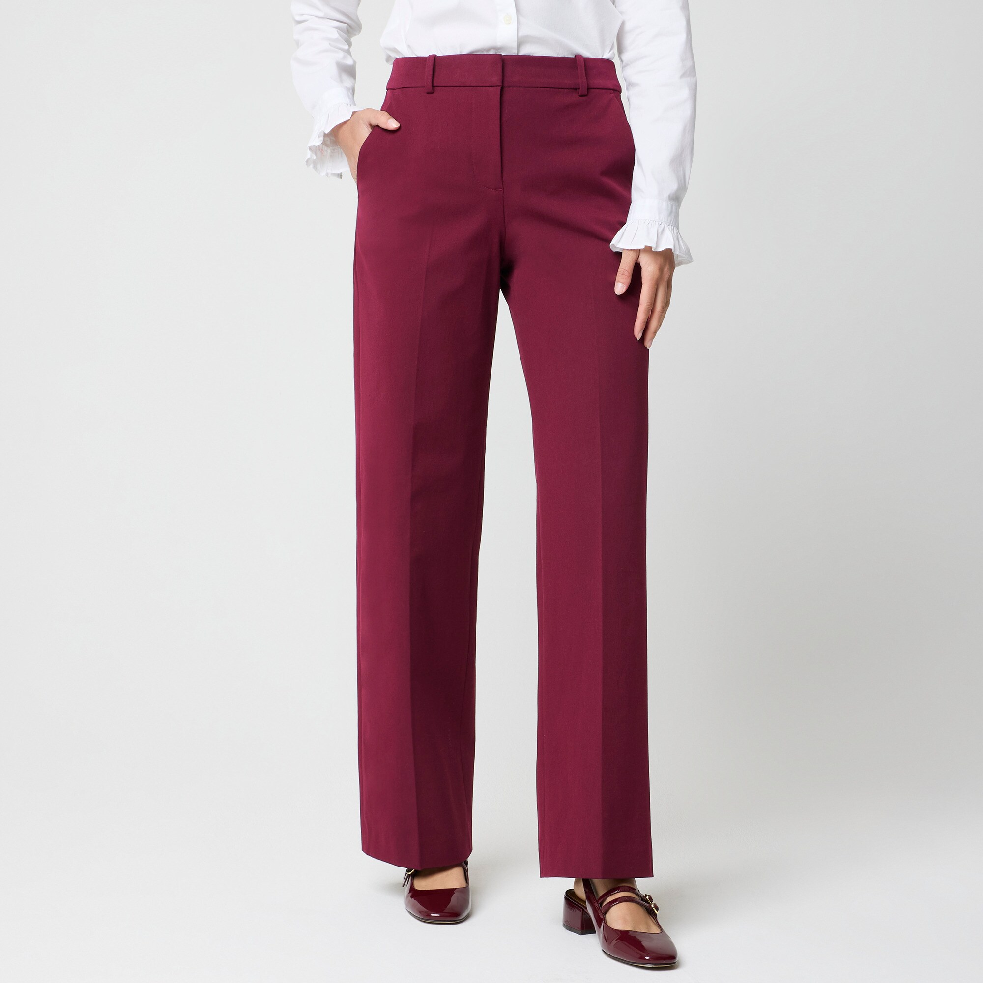  Remy full-length high-rise wide-leg pant