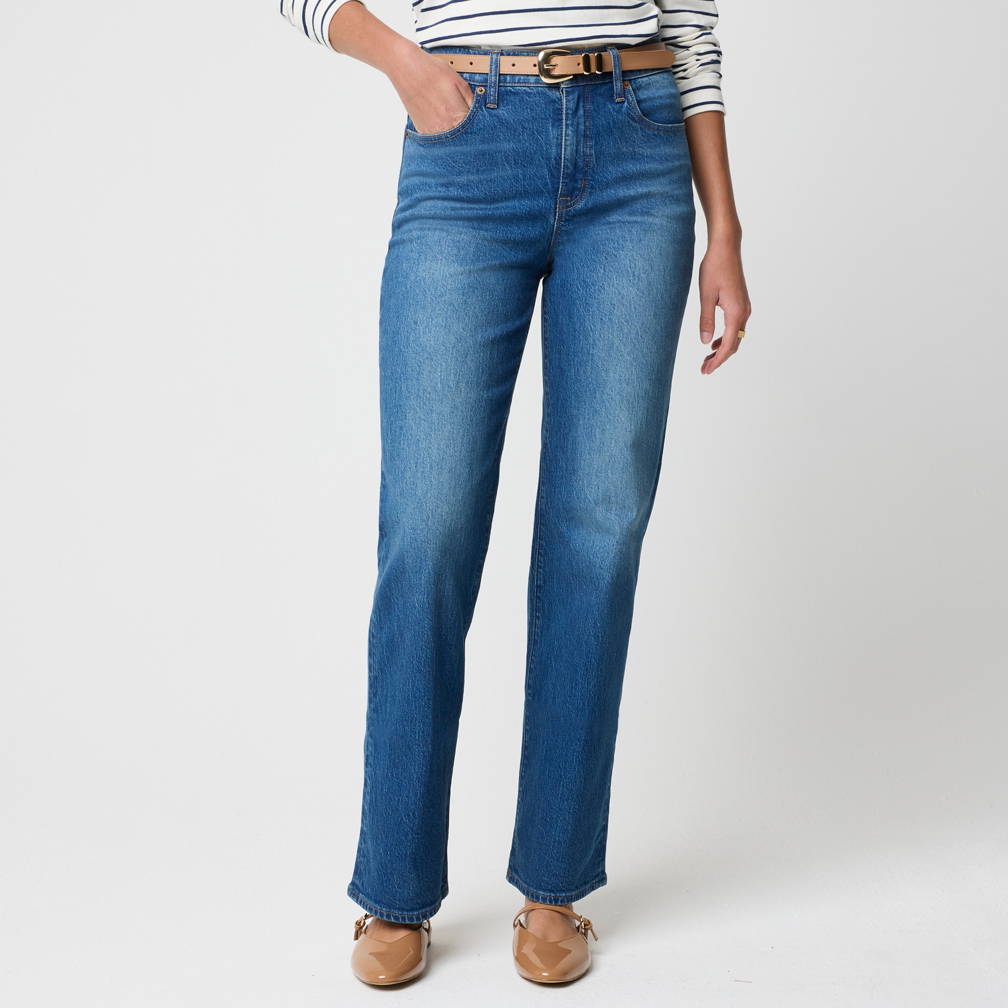 Slim wide-leg jean all-day stretch
