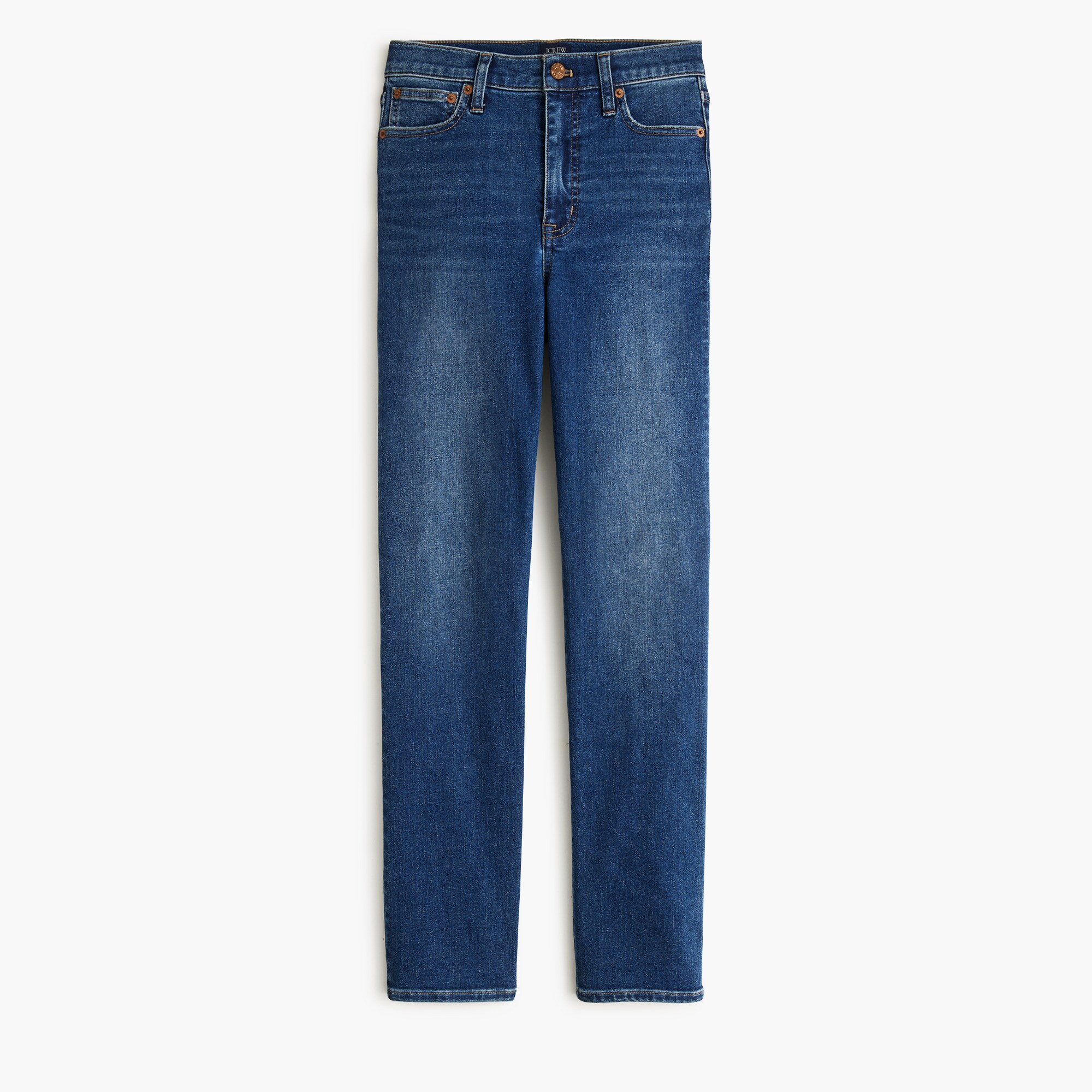 High-rise stovepipe jean in signature stretch+