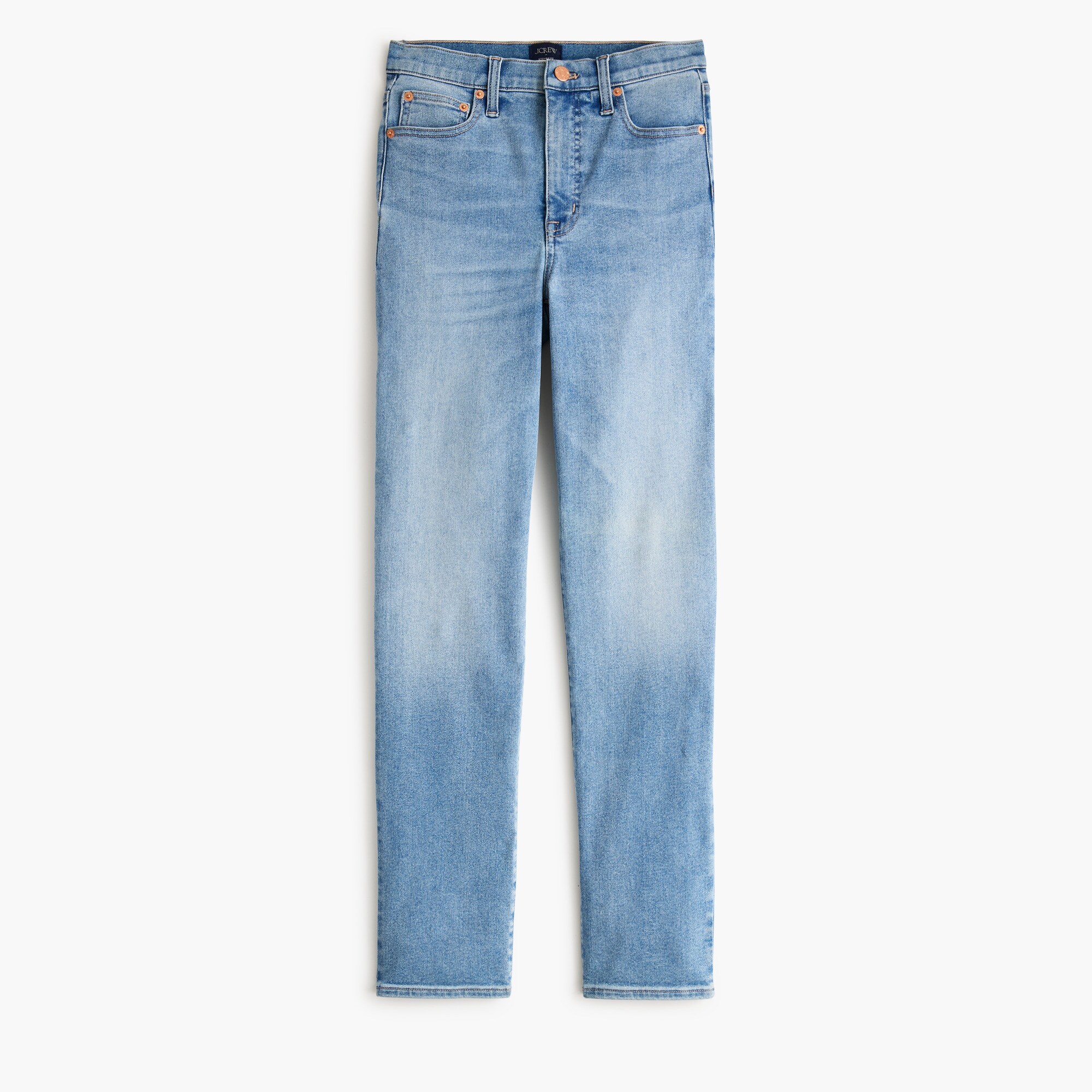 High-rise stovepipe jean in signature stretch+