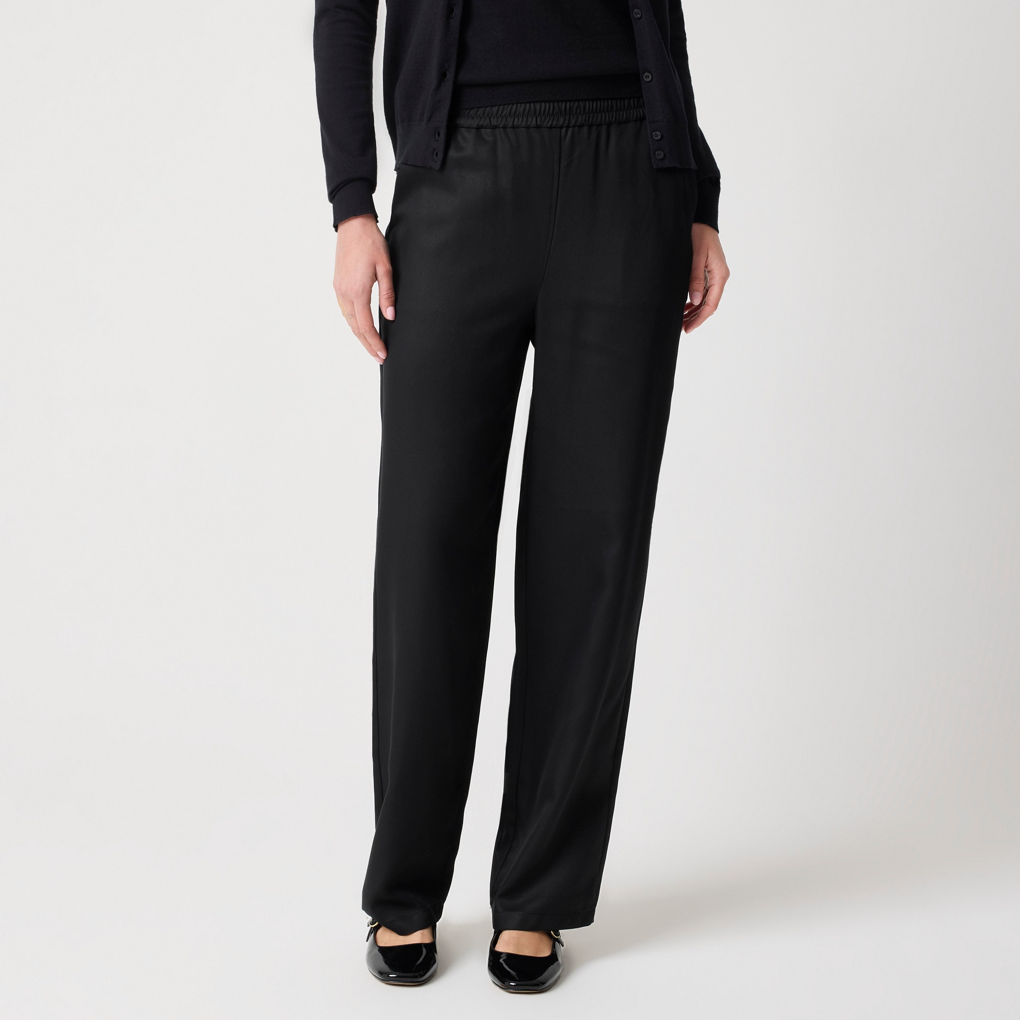 womens TENCEL&trade; pull-on wide-leg pant