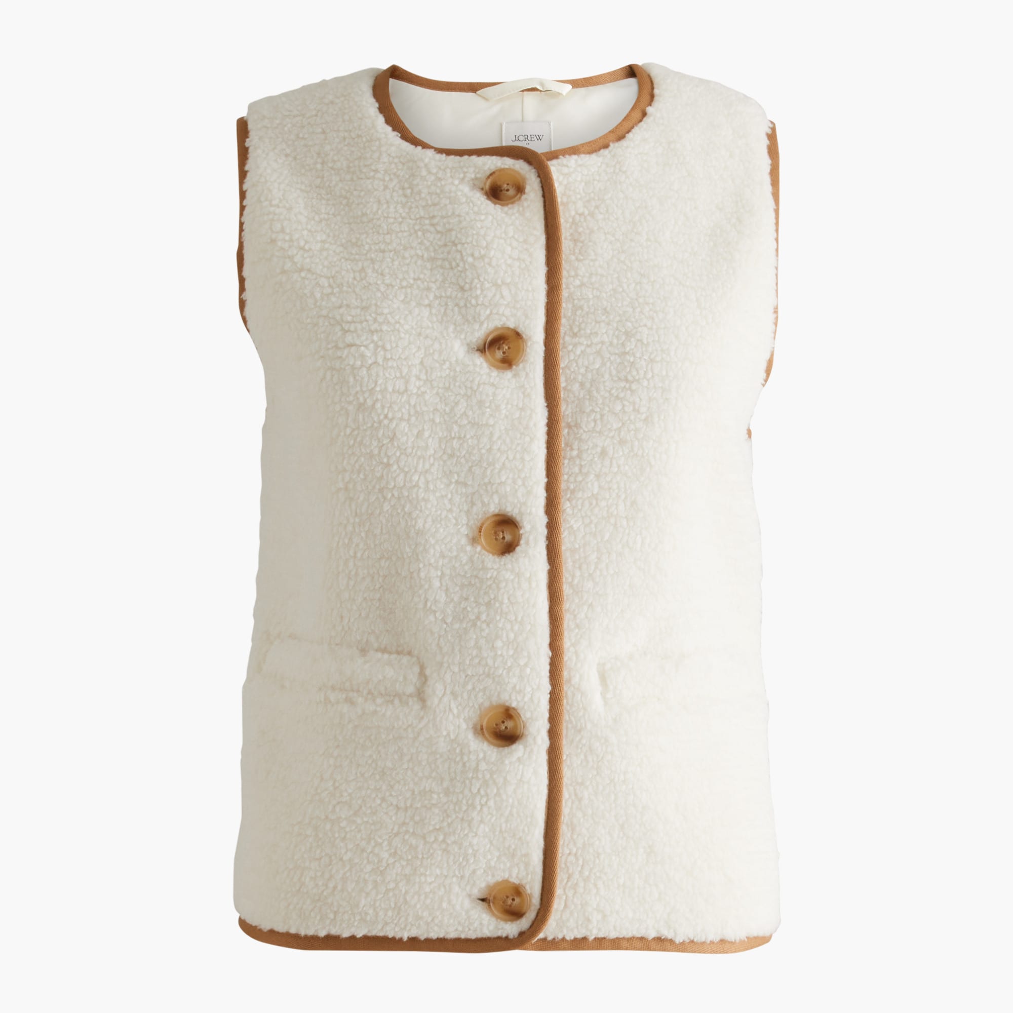 Sherpa welt-pocket vest