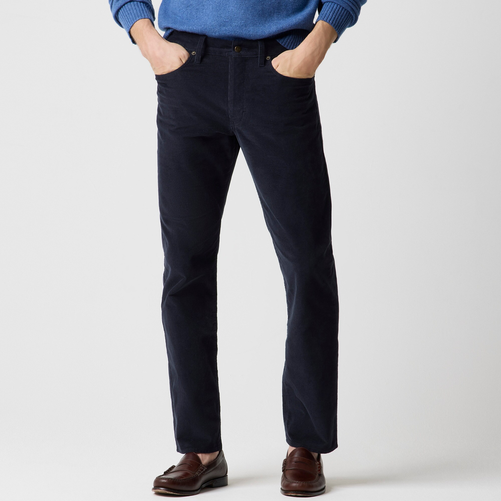 Straight-fit corduroy pant
