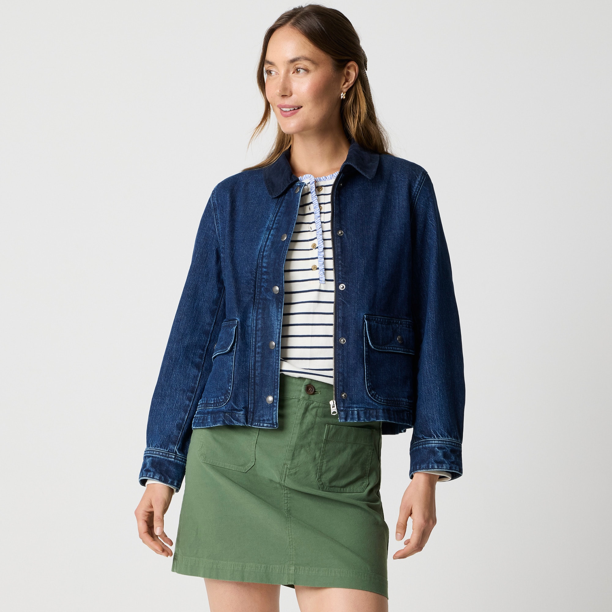 Denim Field Jacket For Women | Factory