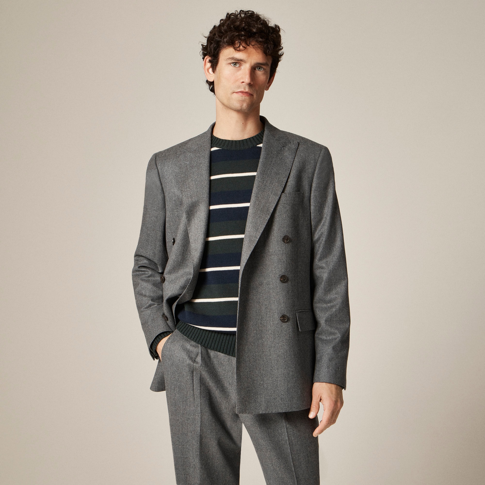 Kenmare Relaxed-fit suit jacket in Italian wool