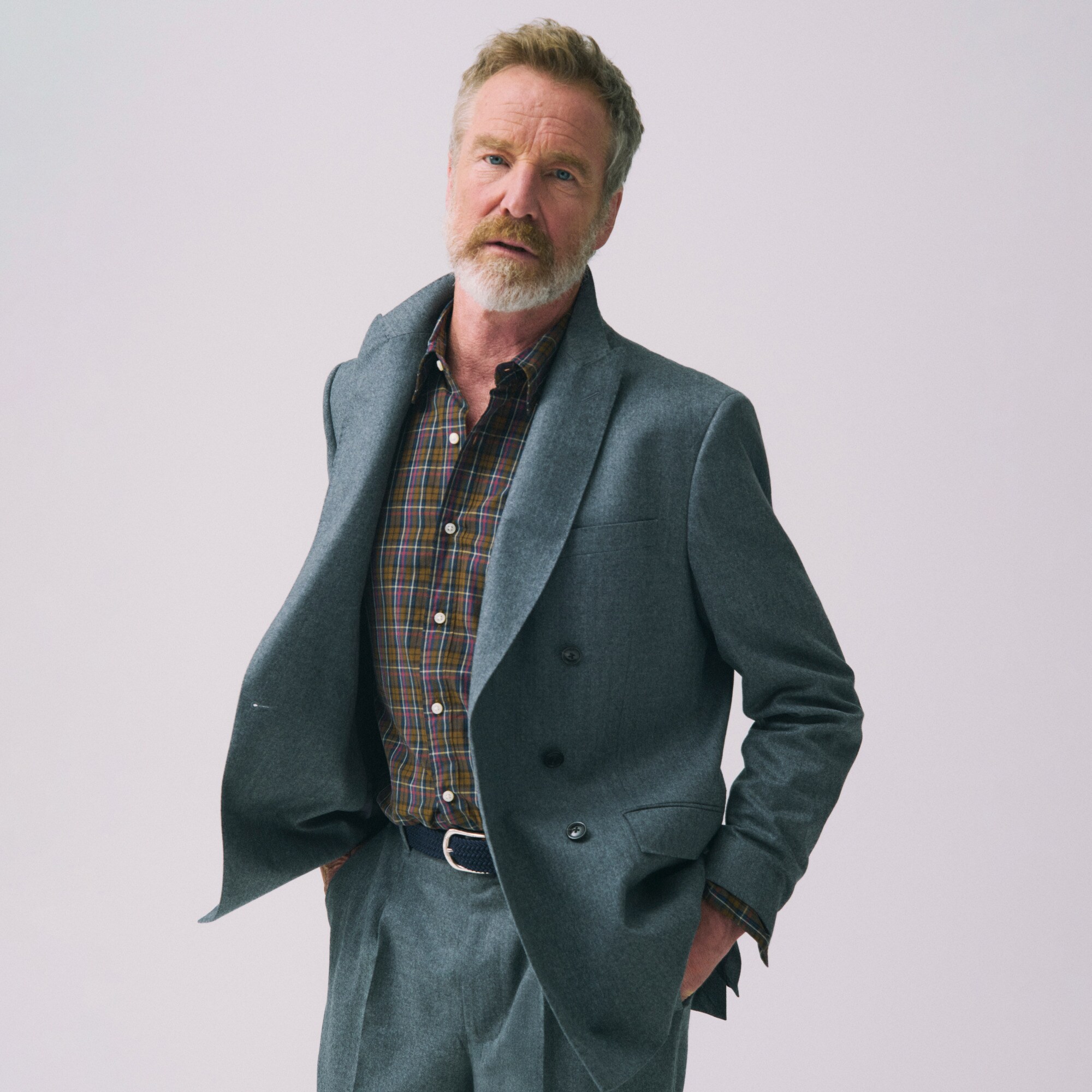 Kenmare Relaxed-fit suit jacket in Italian wool
