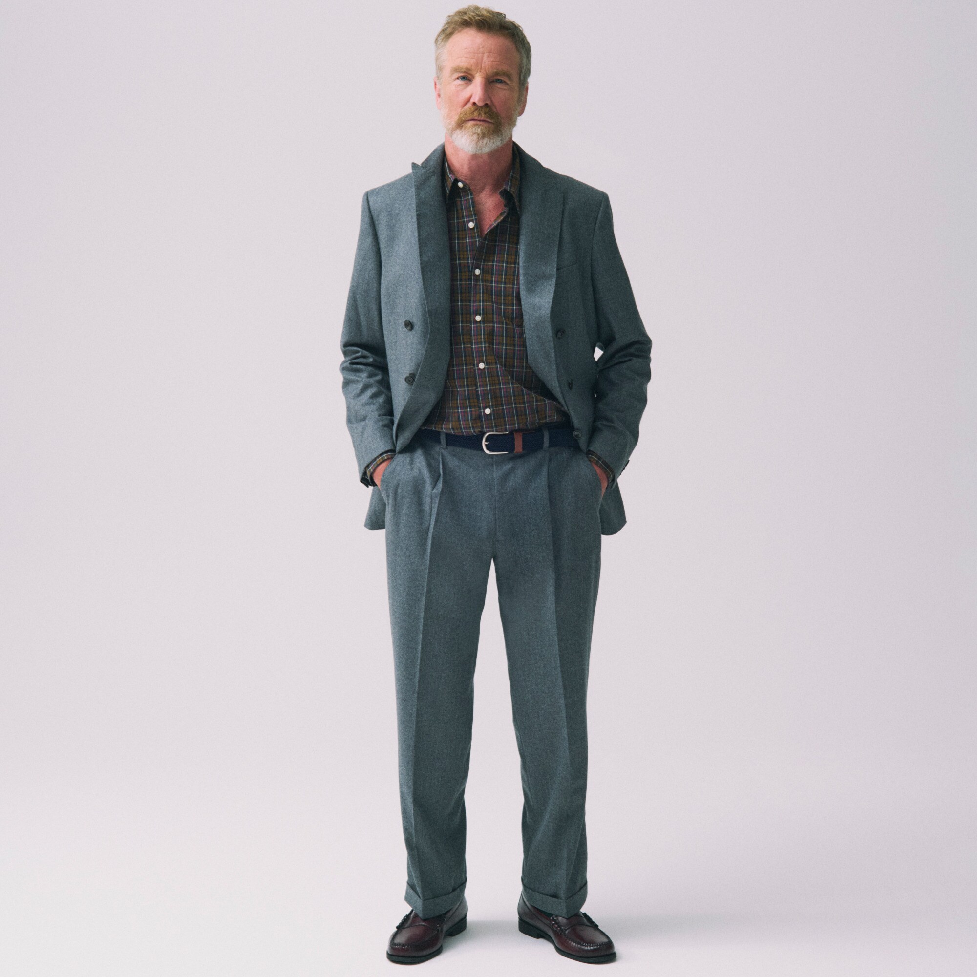 Kenmare Relaxed-fit suit jacket in Italian wool