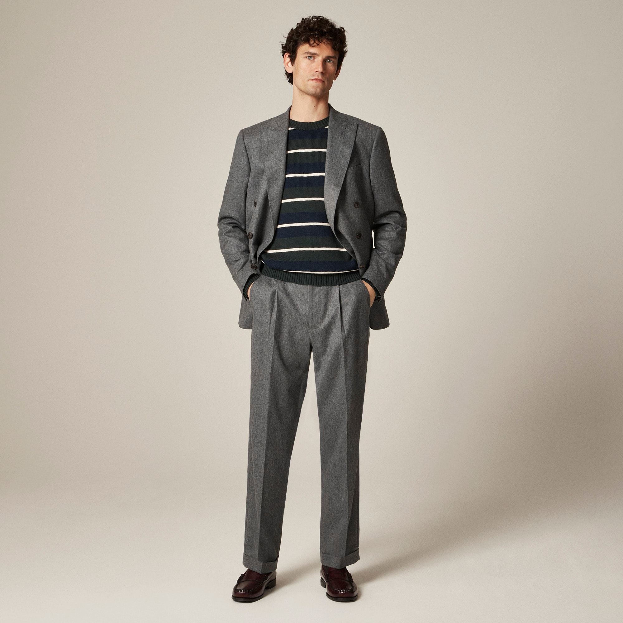 スーツ SAMUEL GUI YANG LEE TROUSER DOVE GREY SAMUEL GUI YANG LEE TROUSER DOVE GREY SAMUEL GUÌ YANG wide-leg
