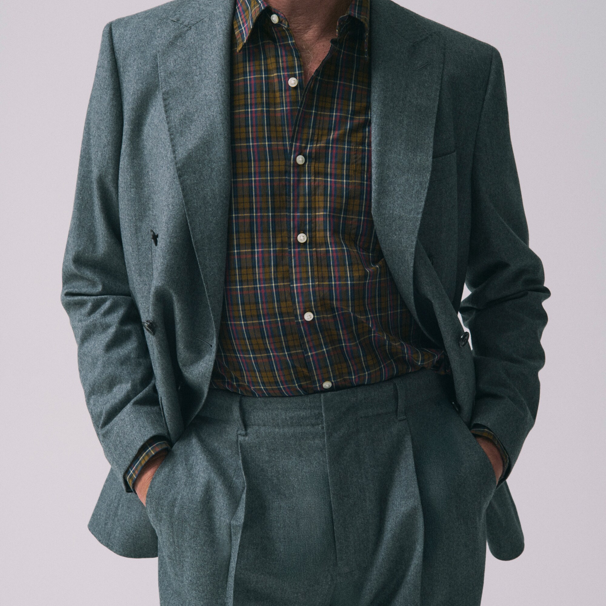 Kenmare Relaxed-fit suit pant in Italian wool