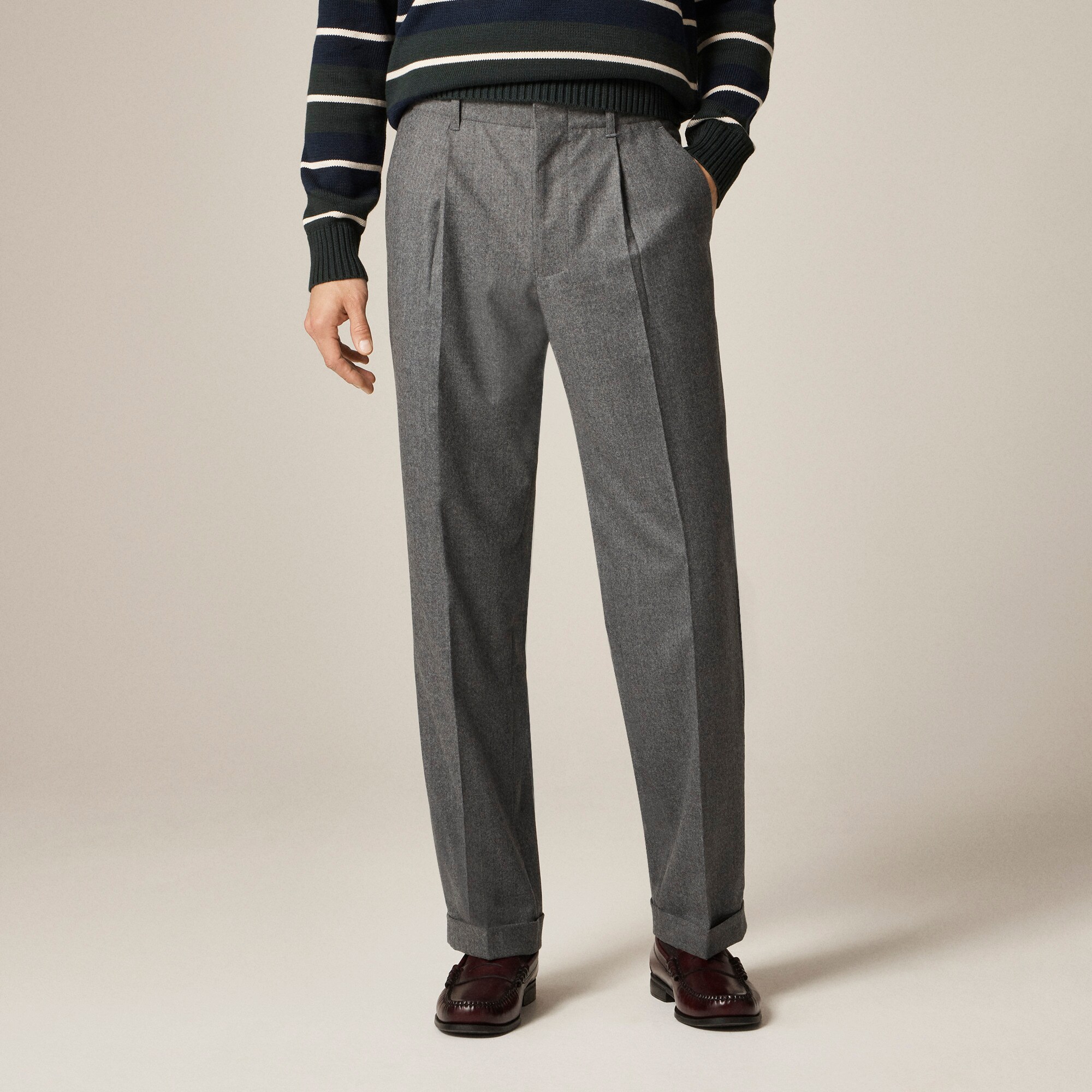 mens Kenmare Relaxed-fit suit pant in Italian wool